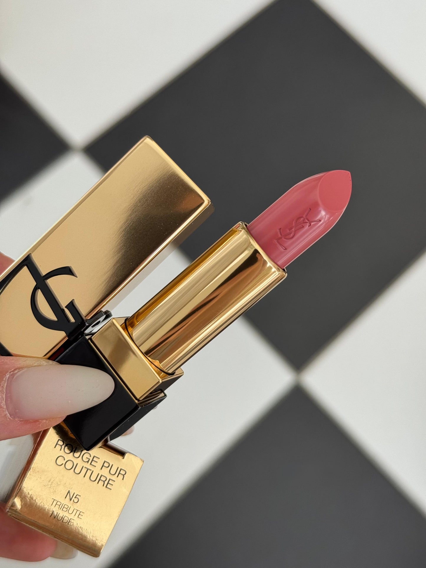 YSL Rouge Pur Couture Satin Colour Lipstick (N5) 
Long-Lasting Comfort Smoothing Lip Care