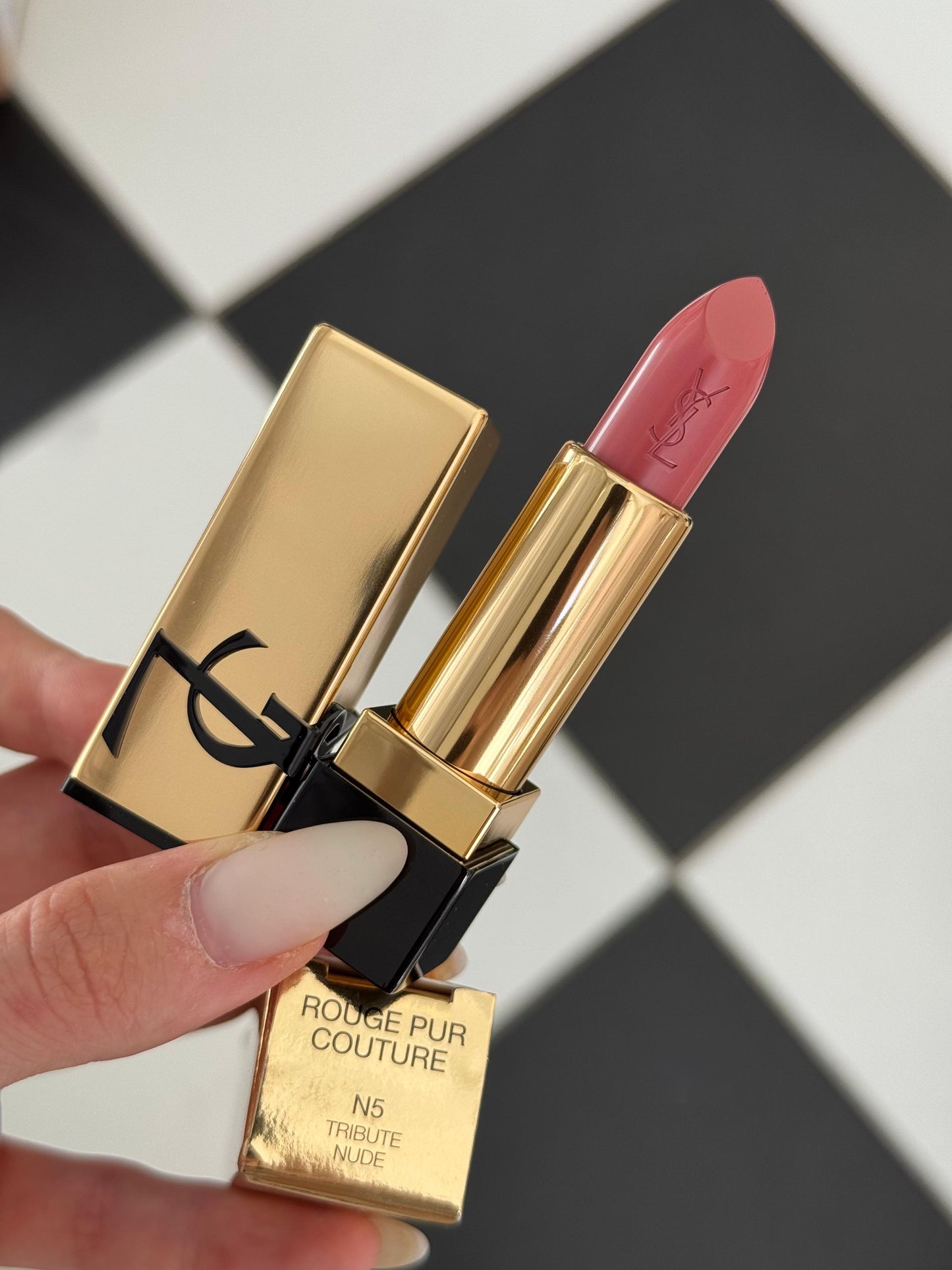 YSL Rouge Pur Couture Satin Colour Lipstick (N5) 
Long-Lasting Comfort Smoothing Lip Care