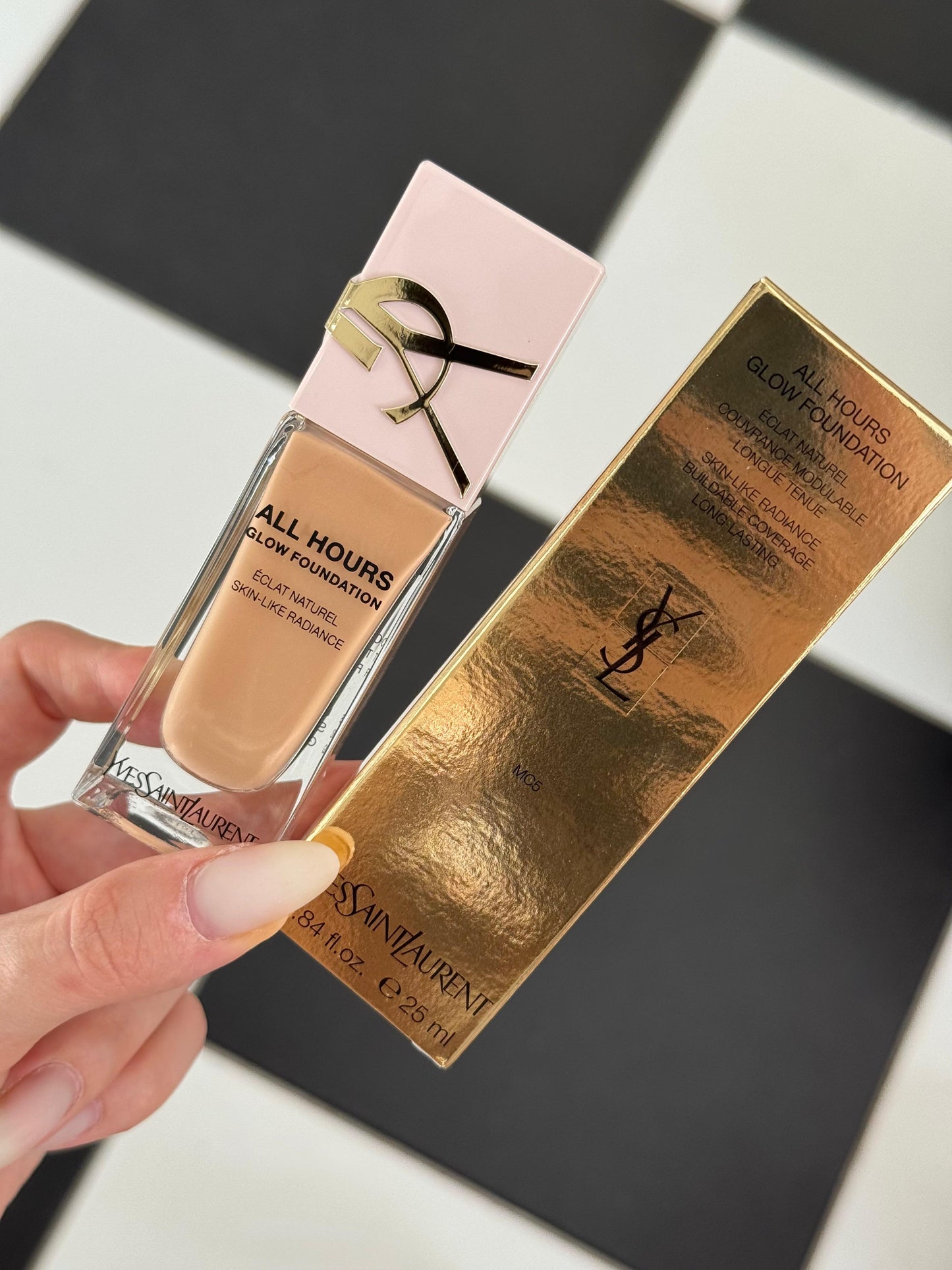 YSL All Hours Glow Foundation
Skin-Like Radiance Buildable Coverage