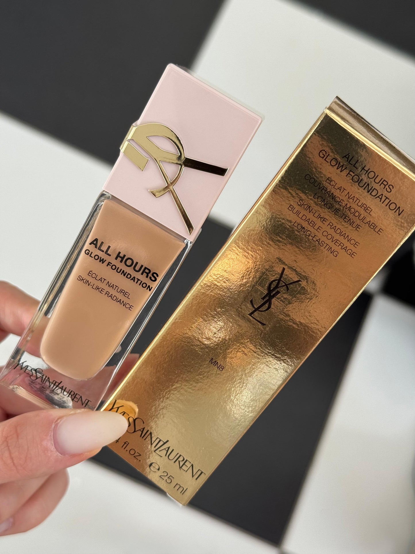 YSL All Hours Glow Foundation
Skin-Like Radiance Buildable Coverage