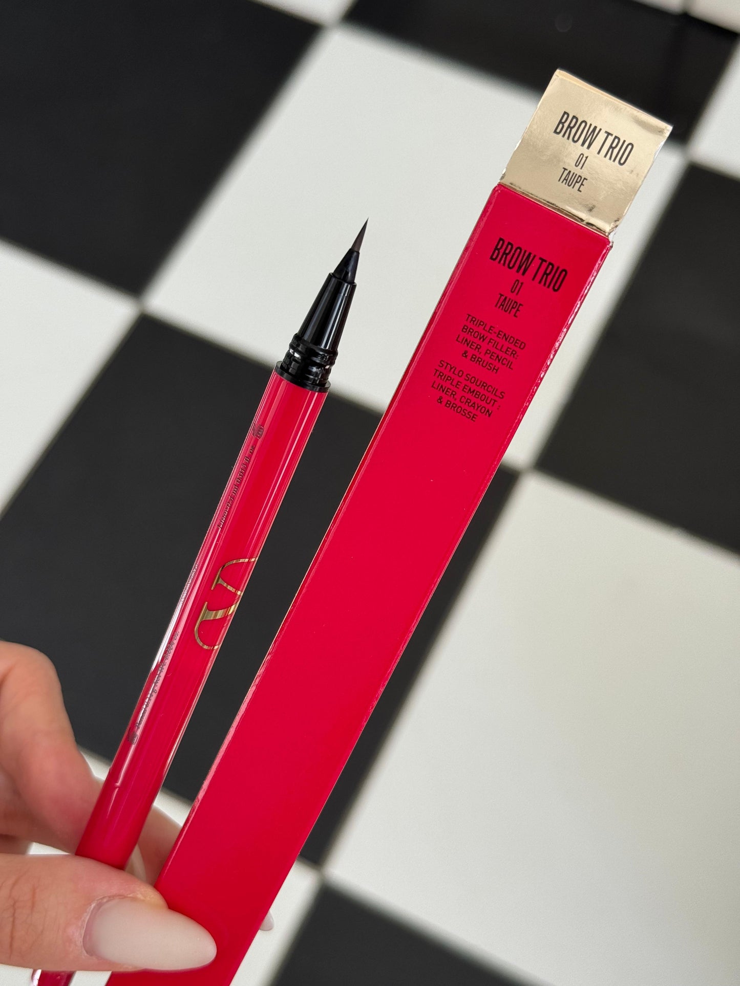 VALENTINO Brow Trio Triple-Ended Brow Filler: Liner, Pencil & Brush