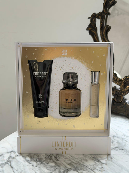 GIVENCHY L’Interdit Eau de Parfum 50ml Gift Set (Body Milk 75ml + Travel Spray 12.5ml)