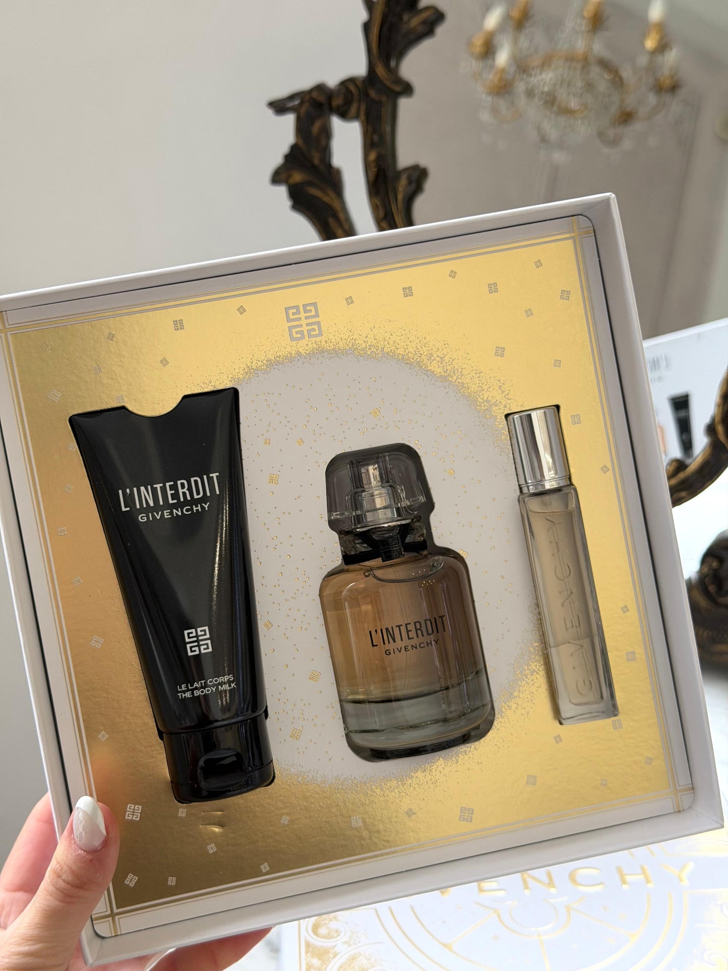 GIVENCHY L’Interdit Eau de Parfum 50ml Gift Set (Body Milk 75ml + Travel Spray 12.5ml)