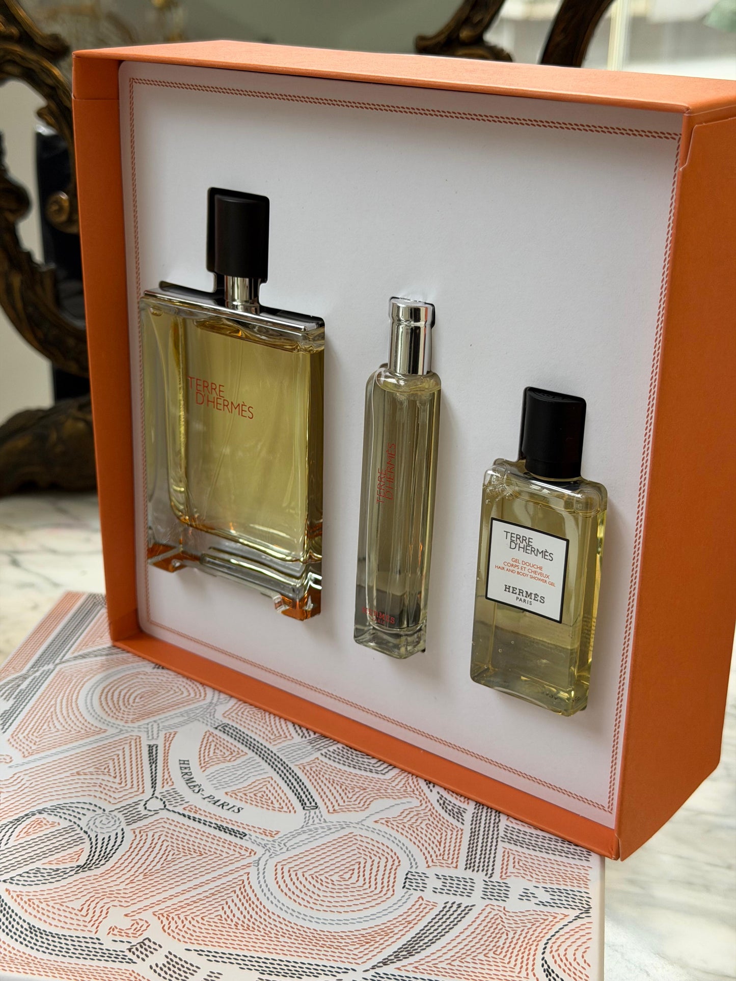 HERMES Terre D’Hermès Eau de Toilette Gift Set For Men