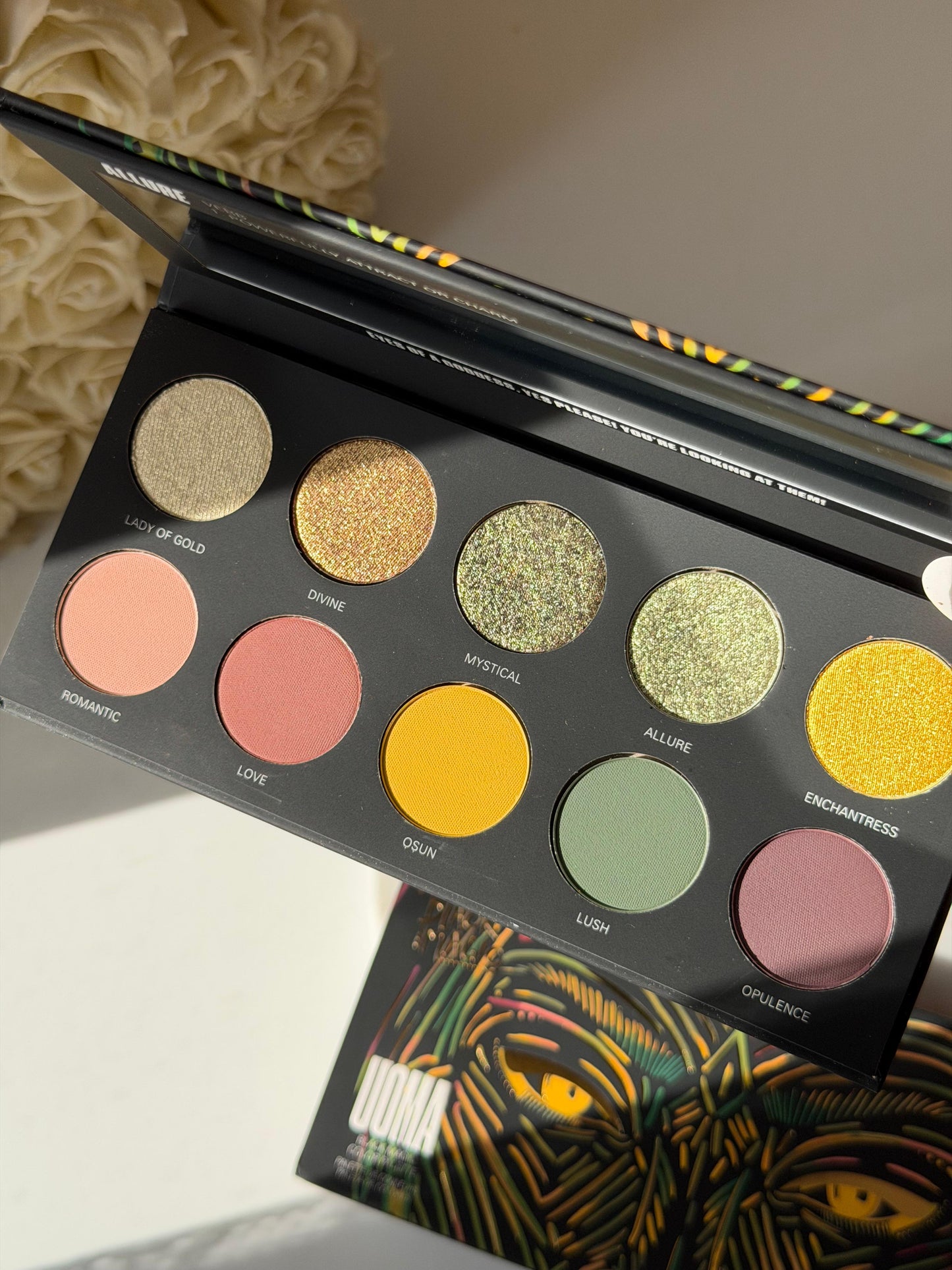 UOMA Black Magic Color Eyeshadow Palette - Allure