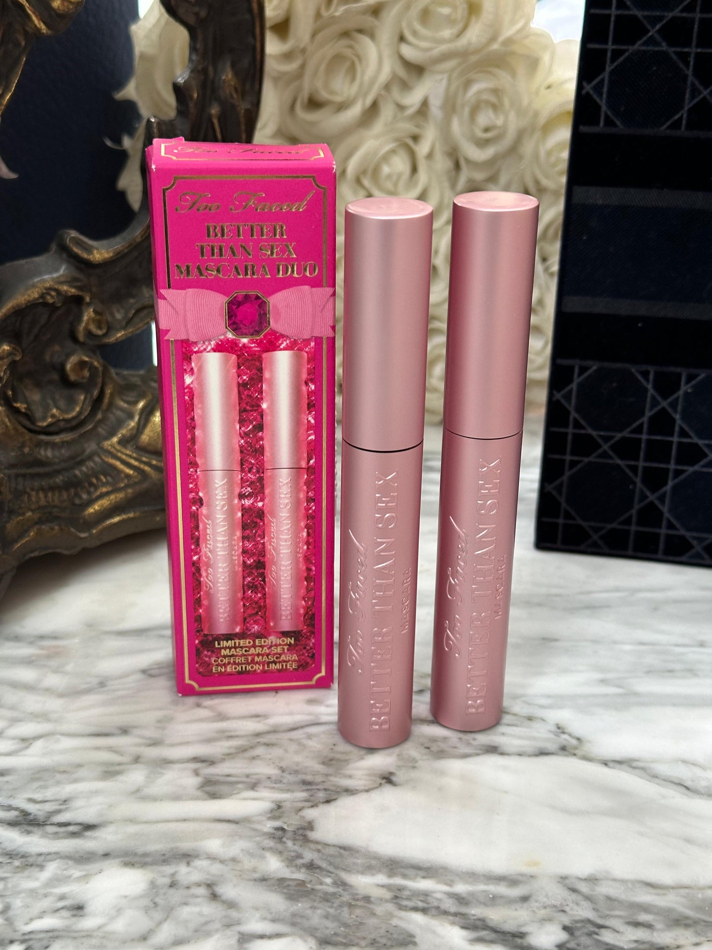 TOO FACED Better Than Sex Mascara Duo Full Size
Limited Edition Ready-To-Gift Holiday Set