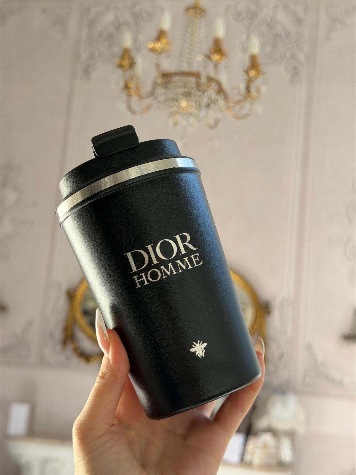 DIOR Homme Travel Mug 350ml
Black Stainless Steel Thermus