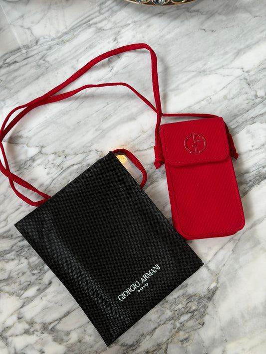ARMANI Lip Maestro/Lip Power Red Vanity Pouch Gift