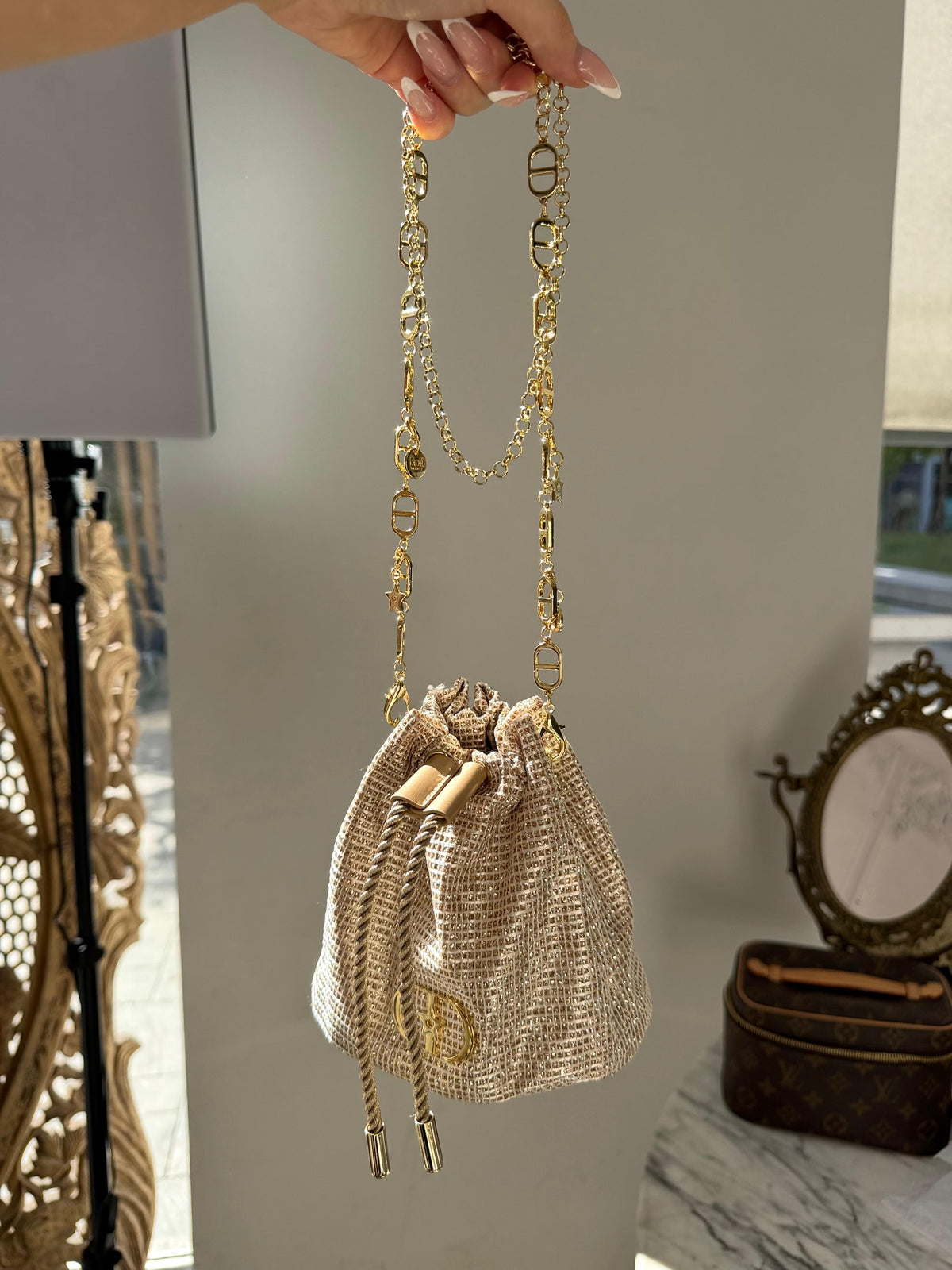 DIOR Golden Chain Beauty Pouch Gift