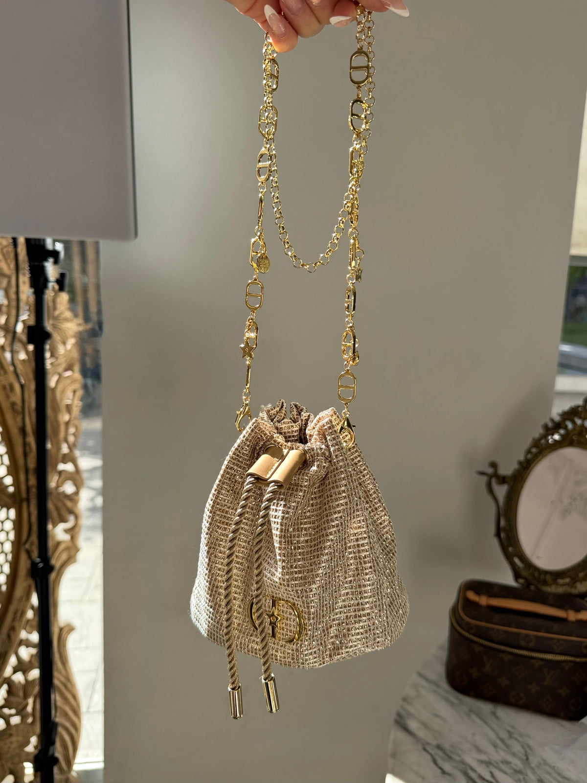 DIOR Golden Chain Beauty Pouch Gift