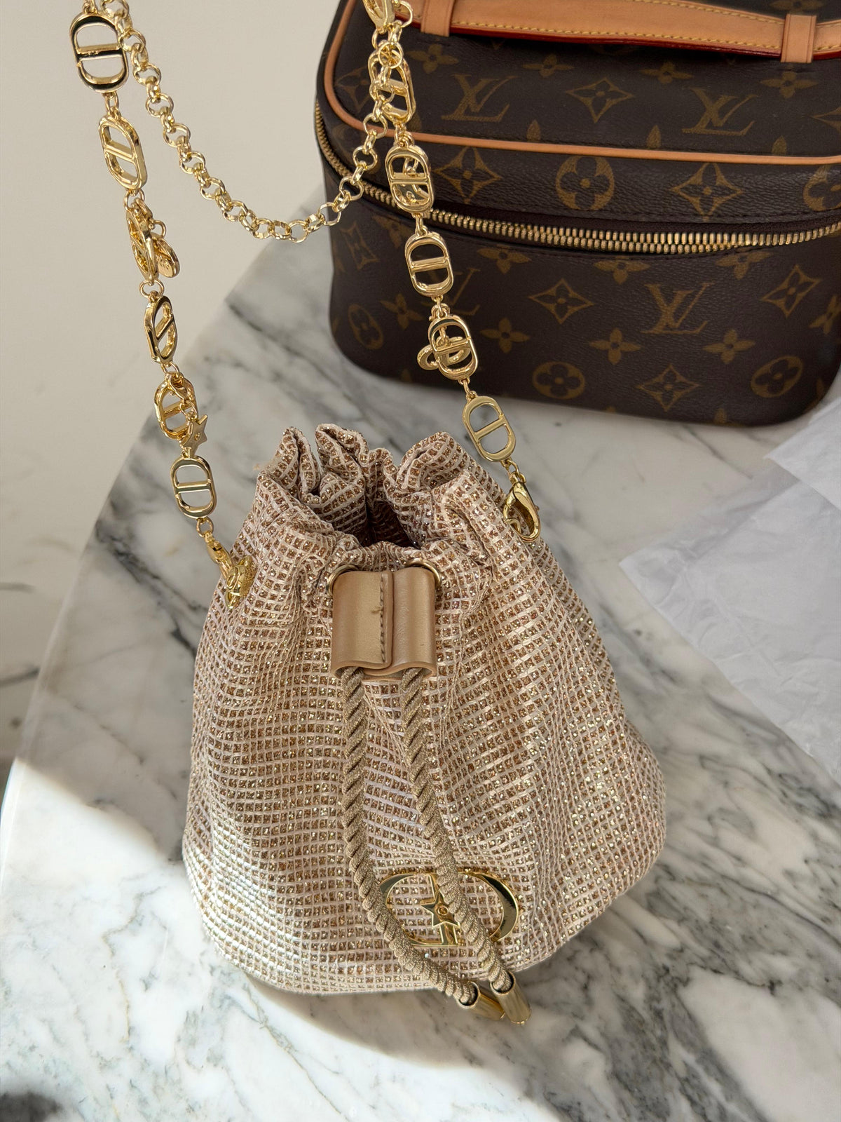 DIOR Golden Chain Beauty Pouch Gift