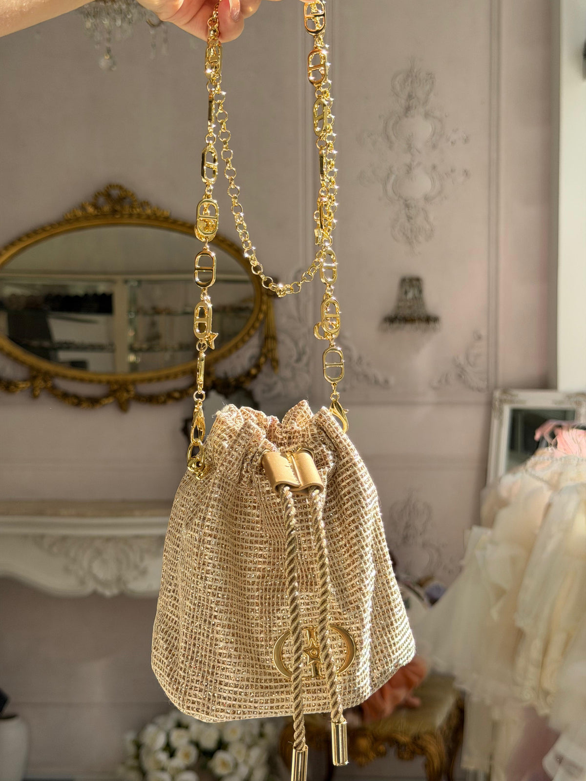 DIOR Golden Chain Beauty Pouch Gift