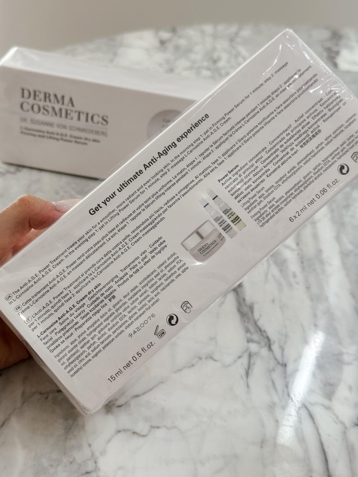 DERMA COSMETICS Firming & Lifting Power Serum - AntiAge Cream Dry Skin Dr. Susanne von Schmiedeberg