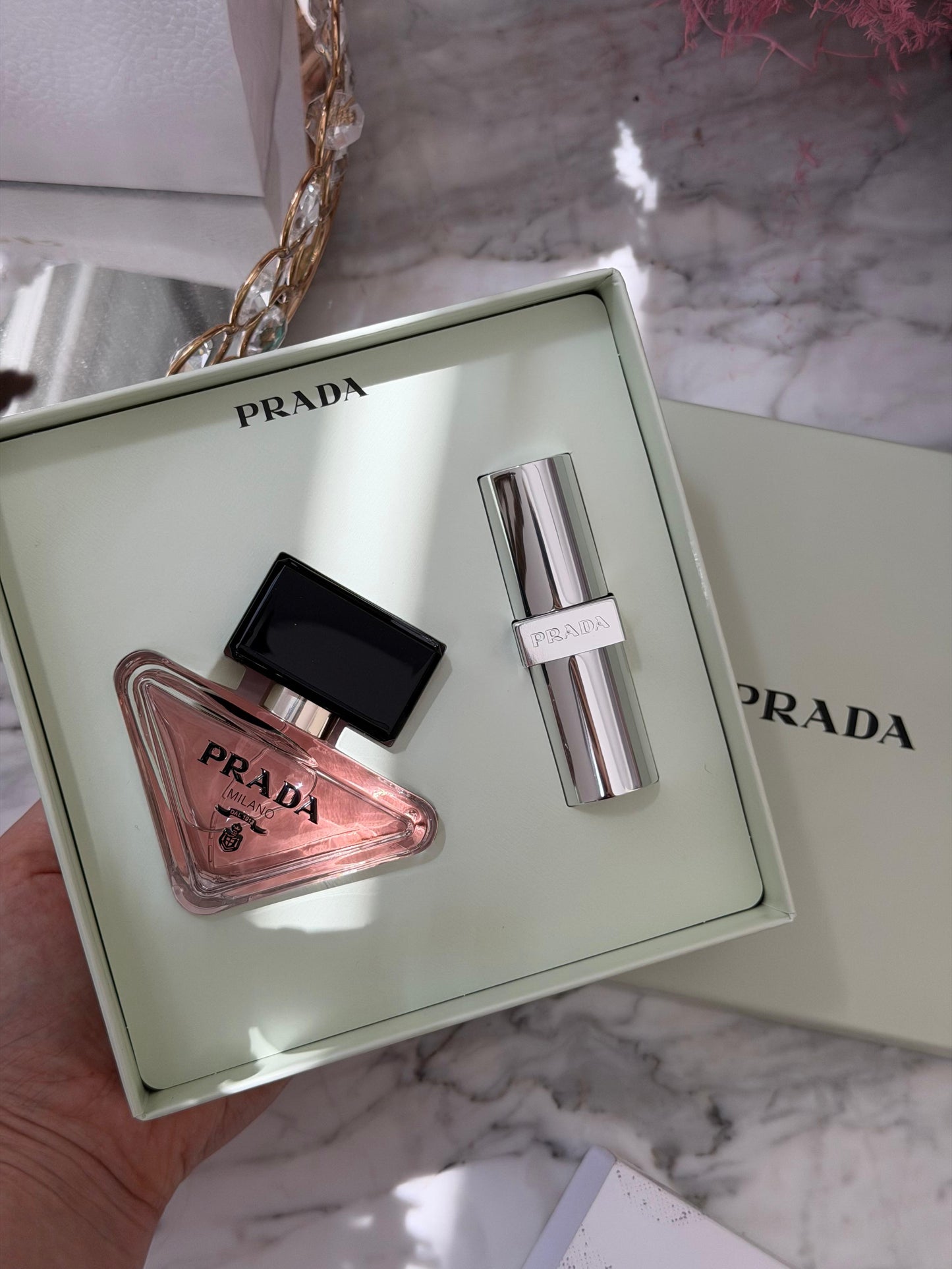 PRADA
Paradoxe Eau de Parfum And Lip Balm Gift Set