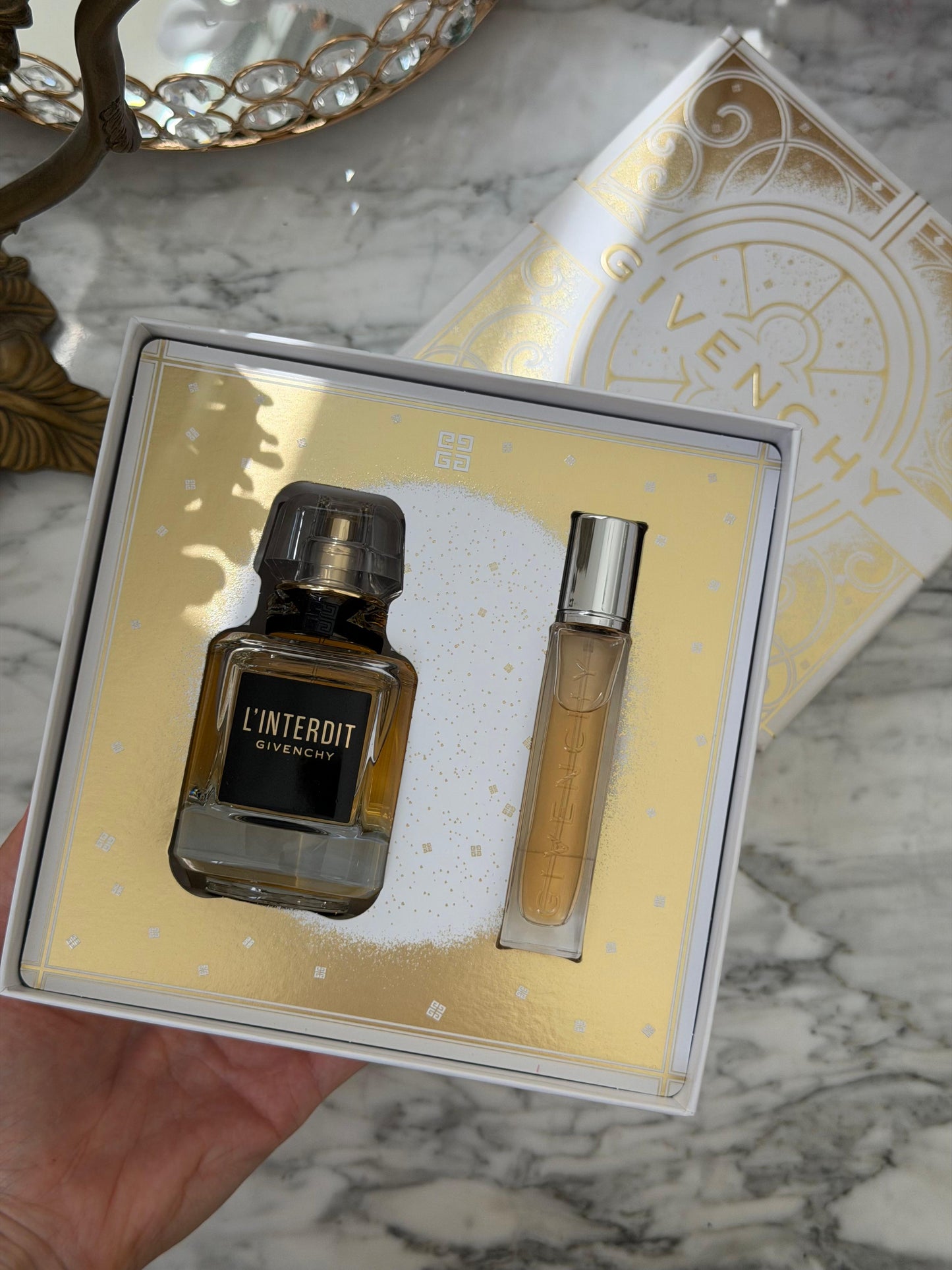 GIVENCHY L’Interdit Parfum 50ml Gift Set + Travel Spray Edp 12.5ml