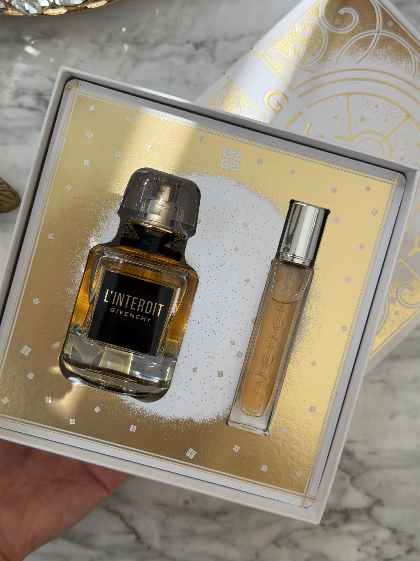 GIVENCHY L’Interdit Parfum 50ml Gift Set + Travel Spray Edp 12.5ml