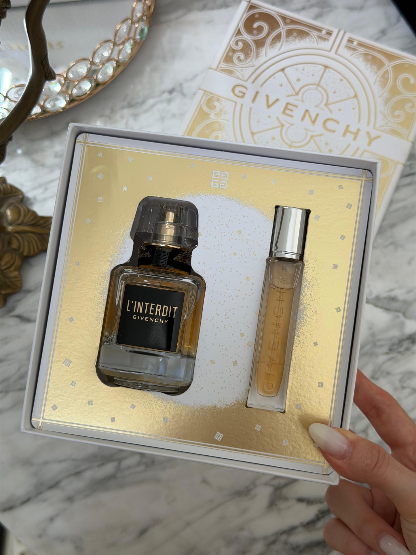 GIVENCHY L’Interdit Parfum 50ml Gift Set + Travel Spray Edp 12.5ml