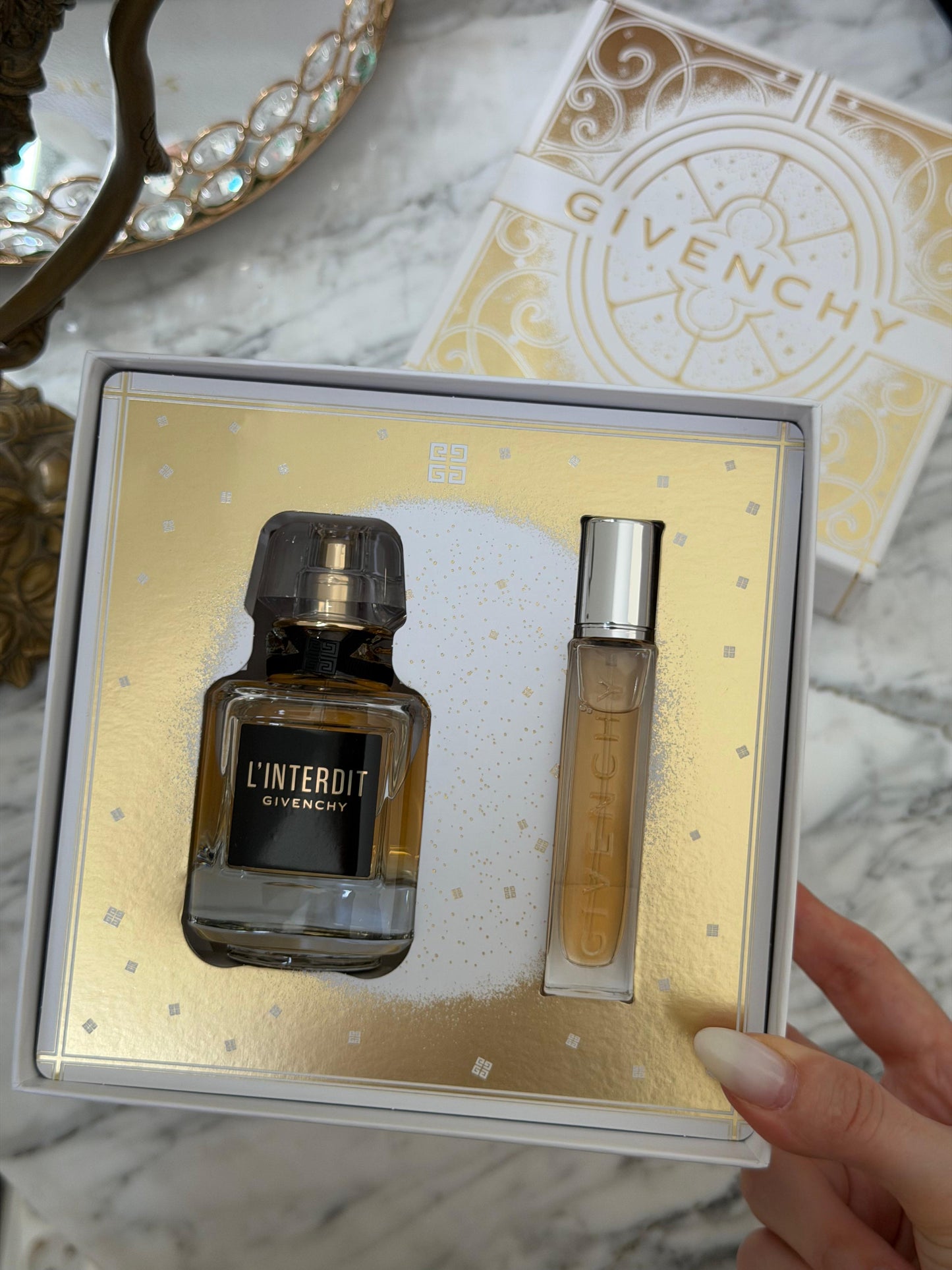 GIVENCHY L’Interdit Parfum 50ml Gift Set + Travel Spray Edp 12.5ml