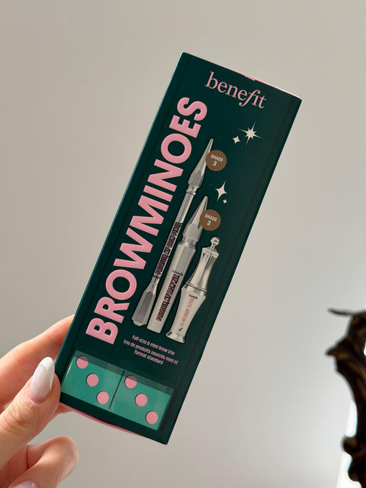 BENEFIT BROWminoes Holiday Gift Set - Light Brown
Full-Size Brow Defining Pencil, Volumizing Fiber Brow Gel, And Brow Setting Gel