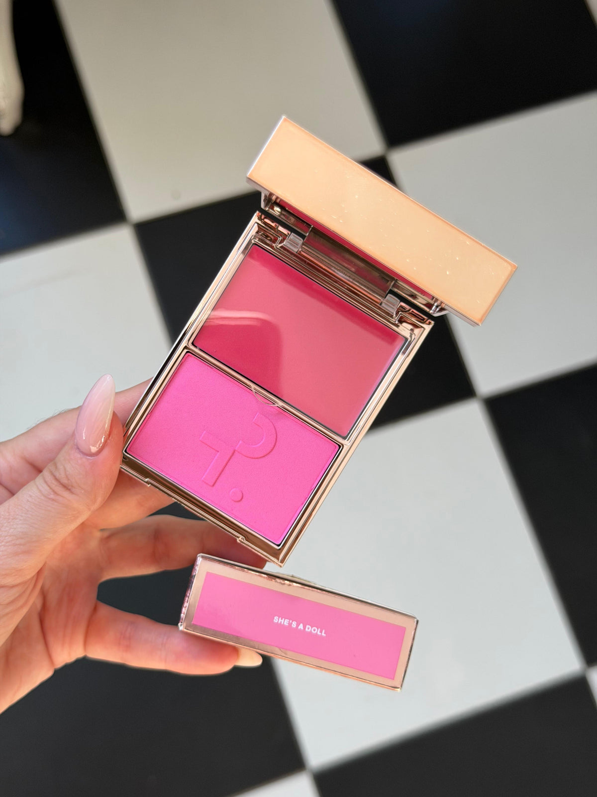 PATRICK TA 
Double Take Crème & Powder Blush Duo - She’s Giving