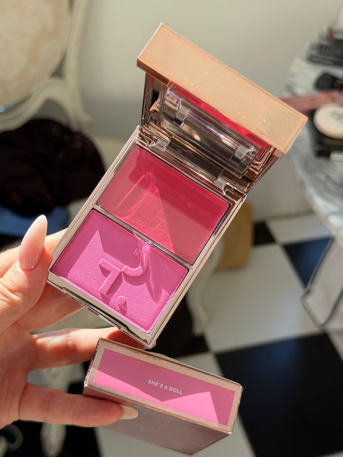 PATRICK TA 
Double Take Crème & Powder Blush Duo - She’s Giving