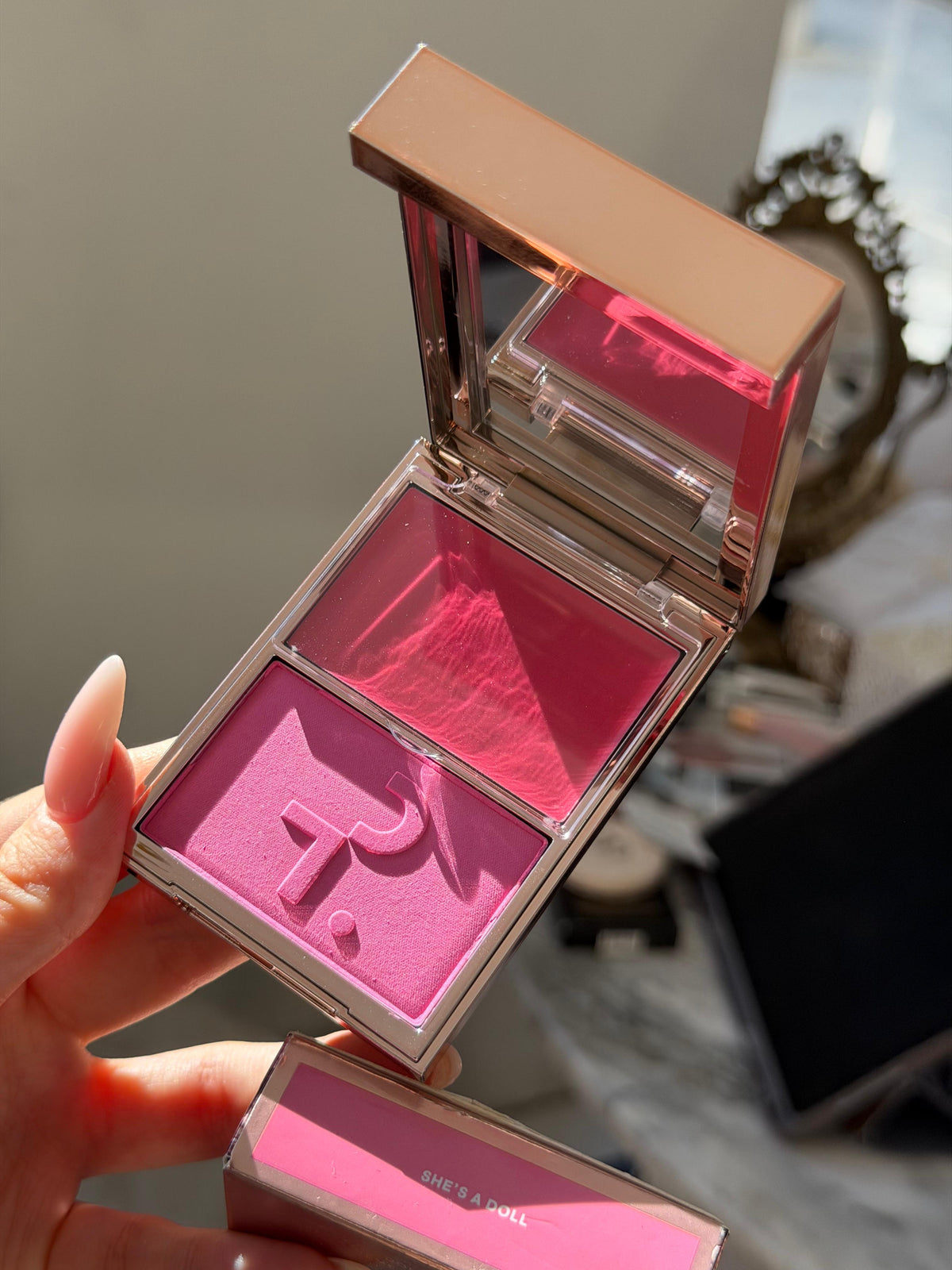 PATRICK TA 
Double Take Crème & Powder Blush Duo - She’s Giving