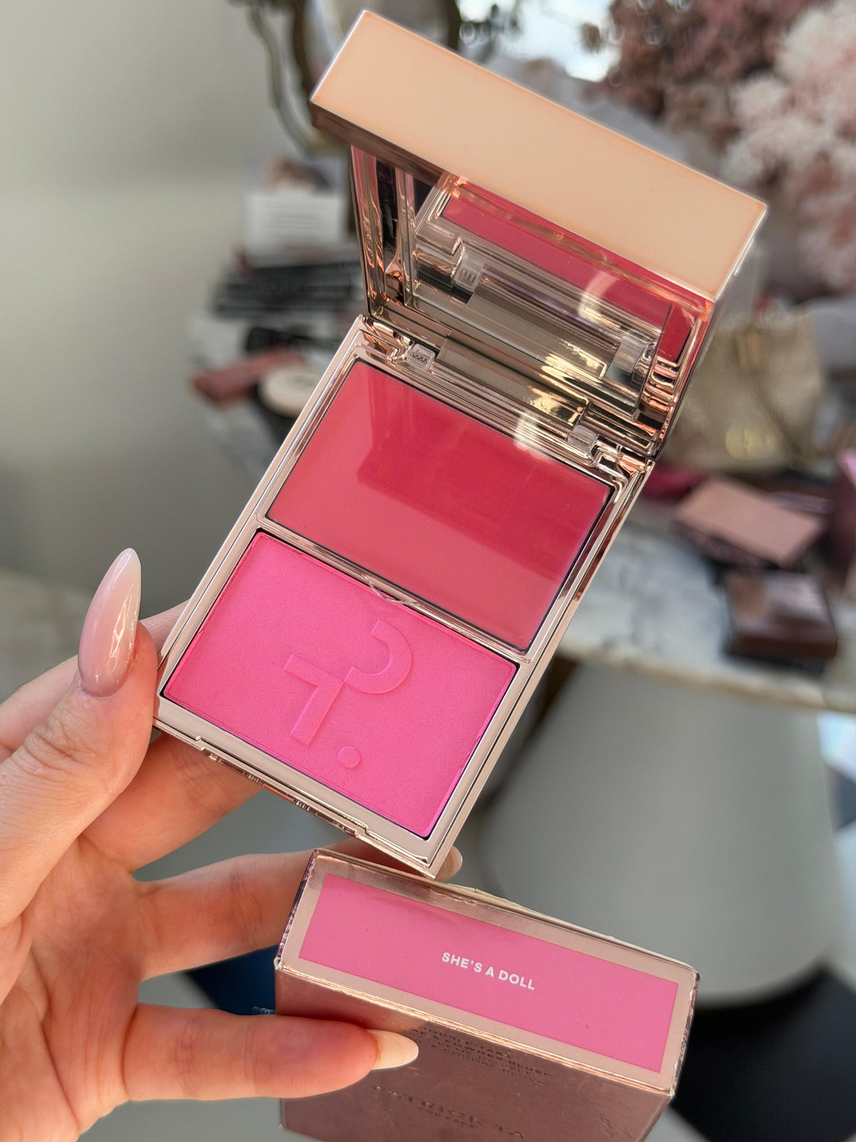 PATRICK TA 
Double Take Crème & Powder Blush Duo - She’s Giving
