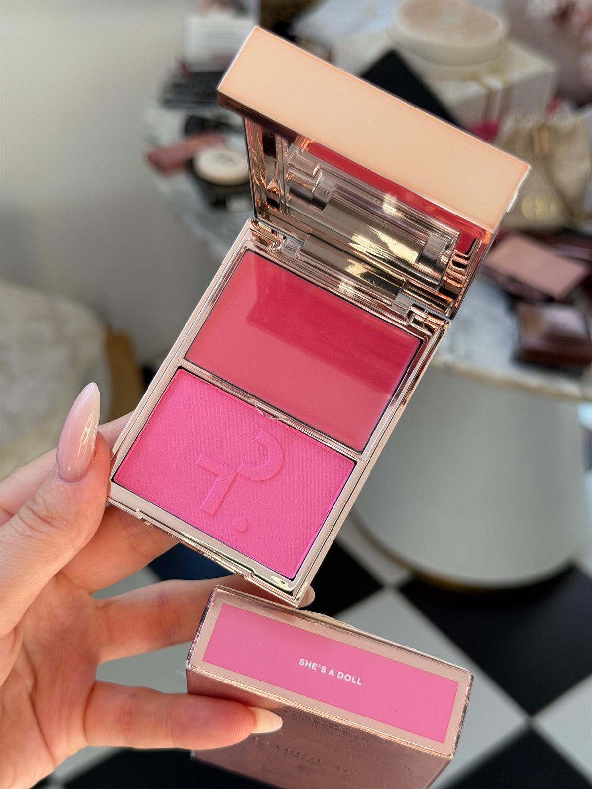 PATRICK TA 
Double Take Crème & Powder Blush Duo - She’s Giving