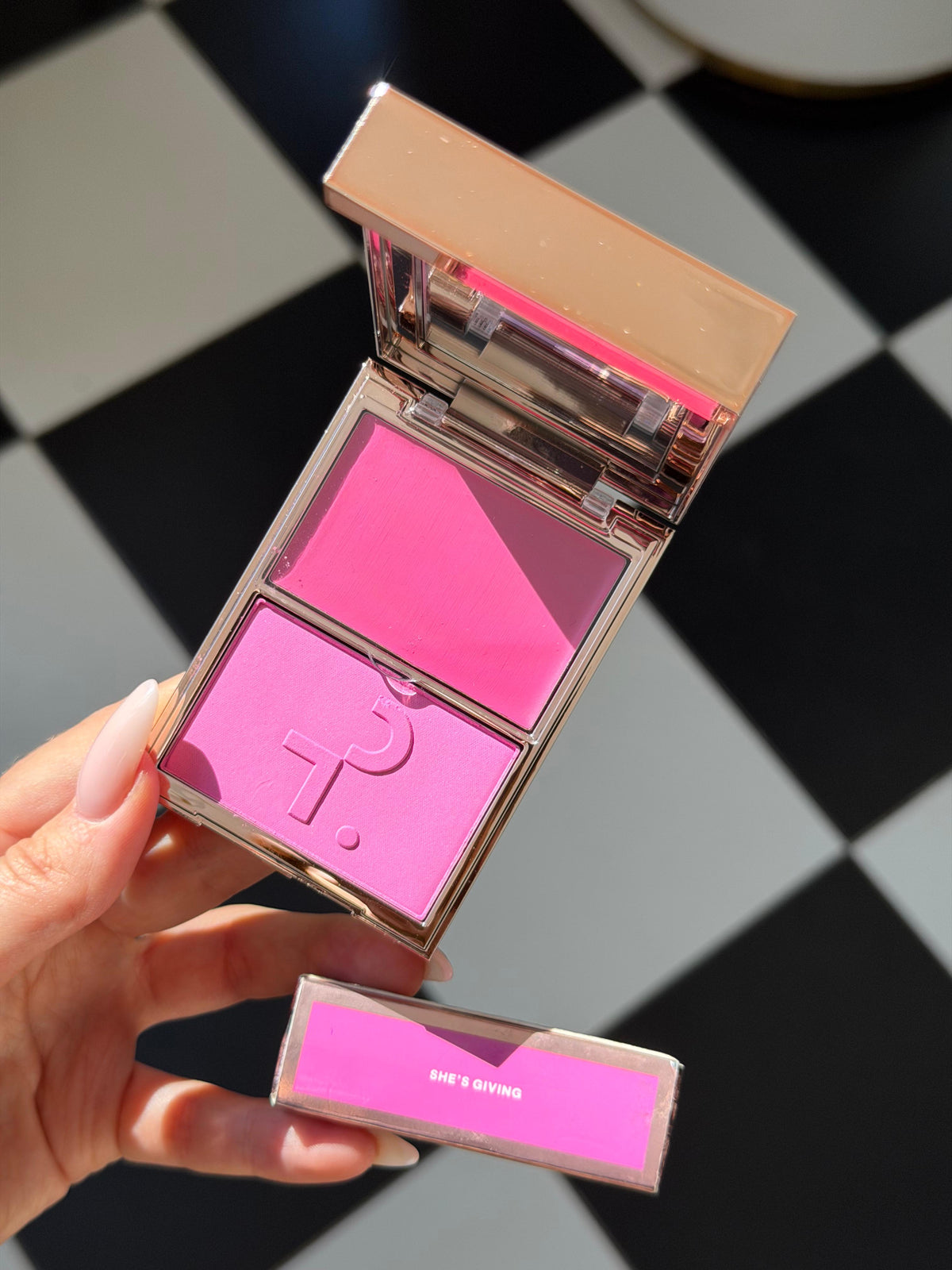 PATRICK TA 
Double Take Crème & Powder Blush Duo - She’s Giving
