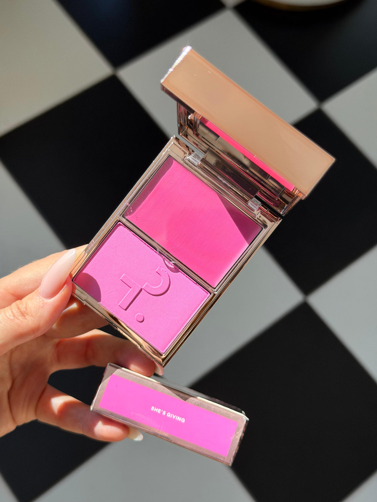 PATRICK TA 
Double Take Crème & Powder Blush Duo - She’s Giving