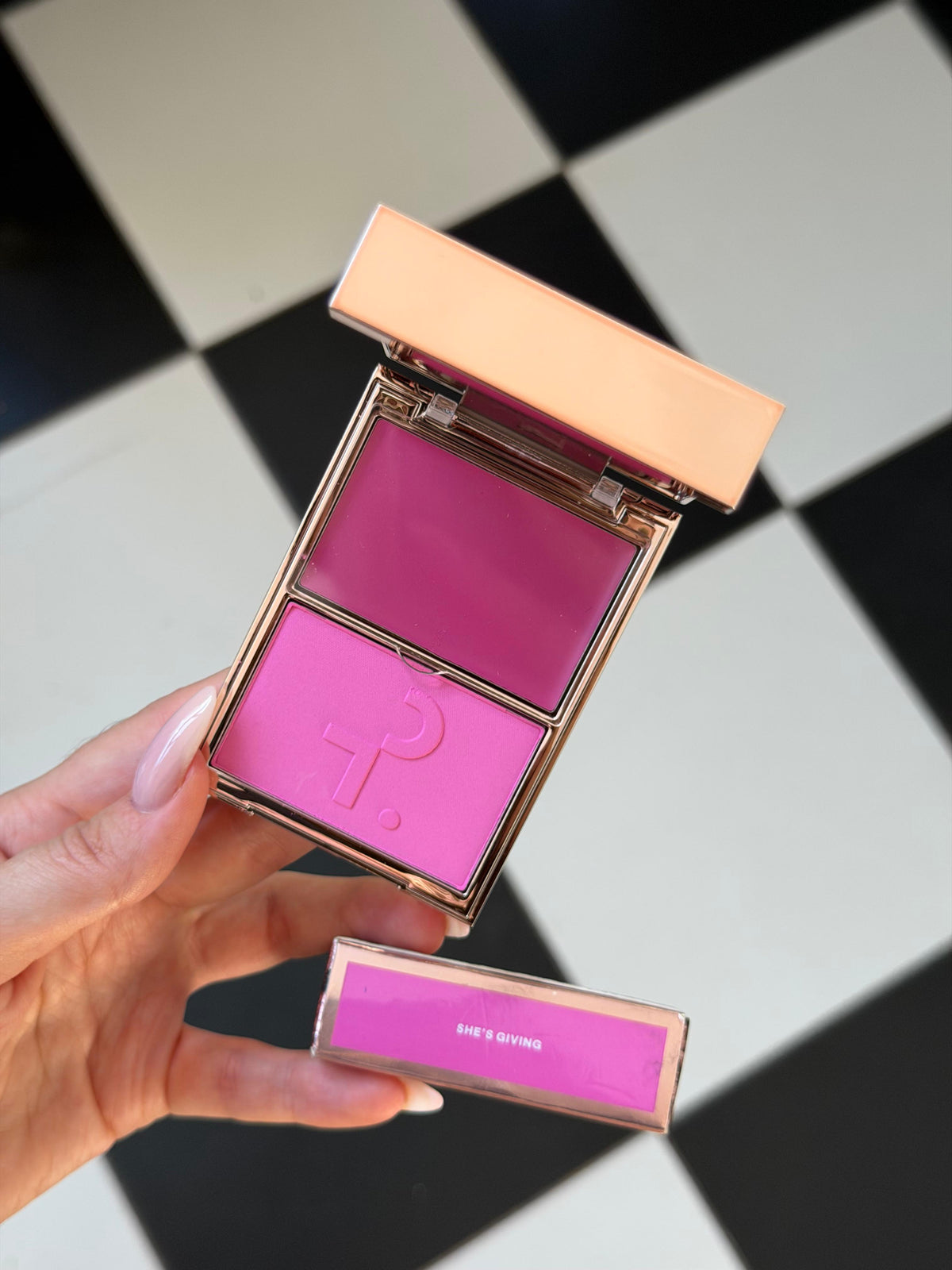 PATRICK TA 
Double Take Crème & Powder Blush Duo - She’s Giving