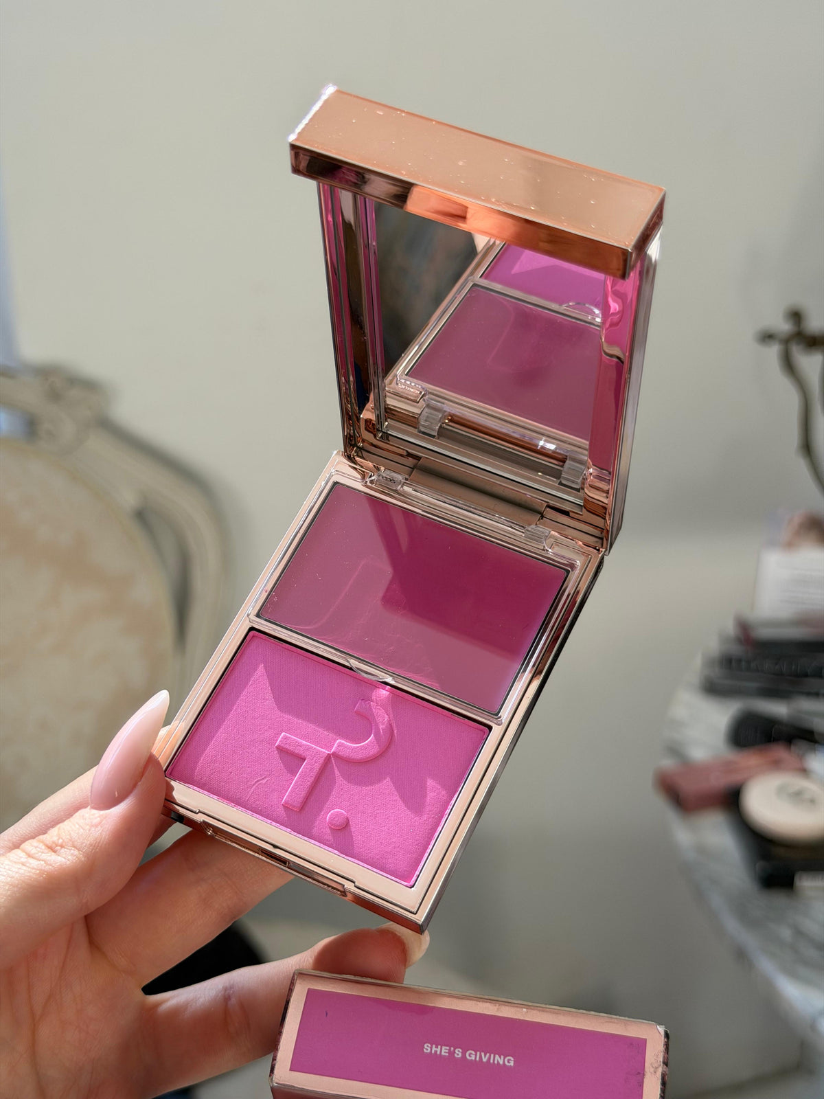 PATRICK TA 
Double Take Crème & Powder Blush Duo - She’s Giving