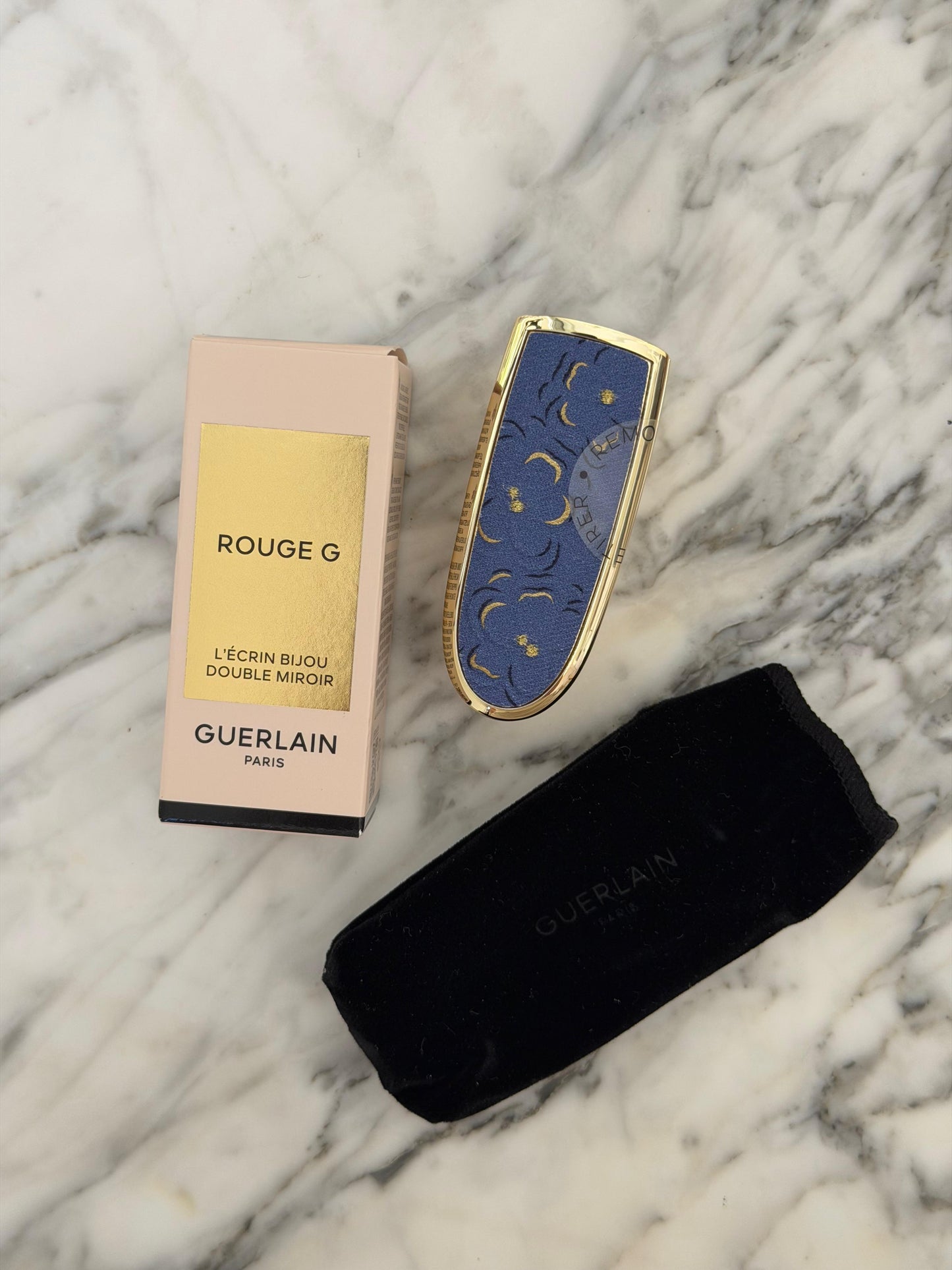 GUERLAIN Rouge G - Denim Flora
The Double Mirror Jewel Case
