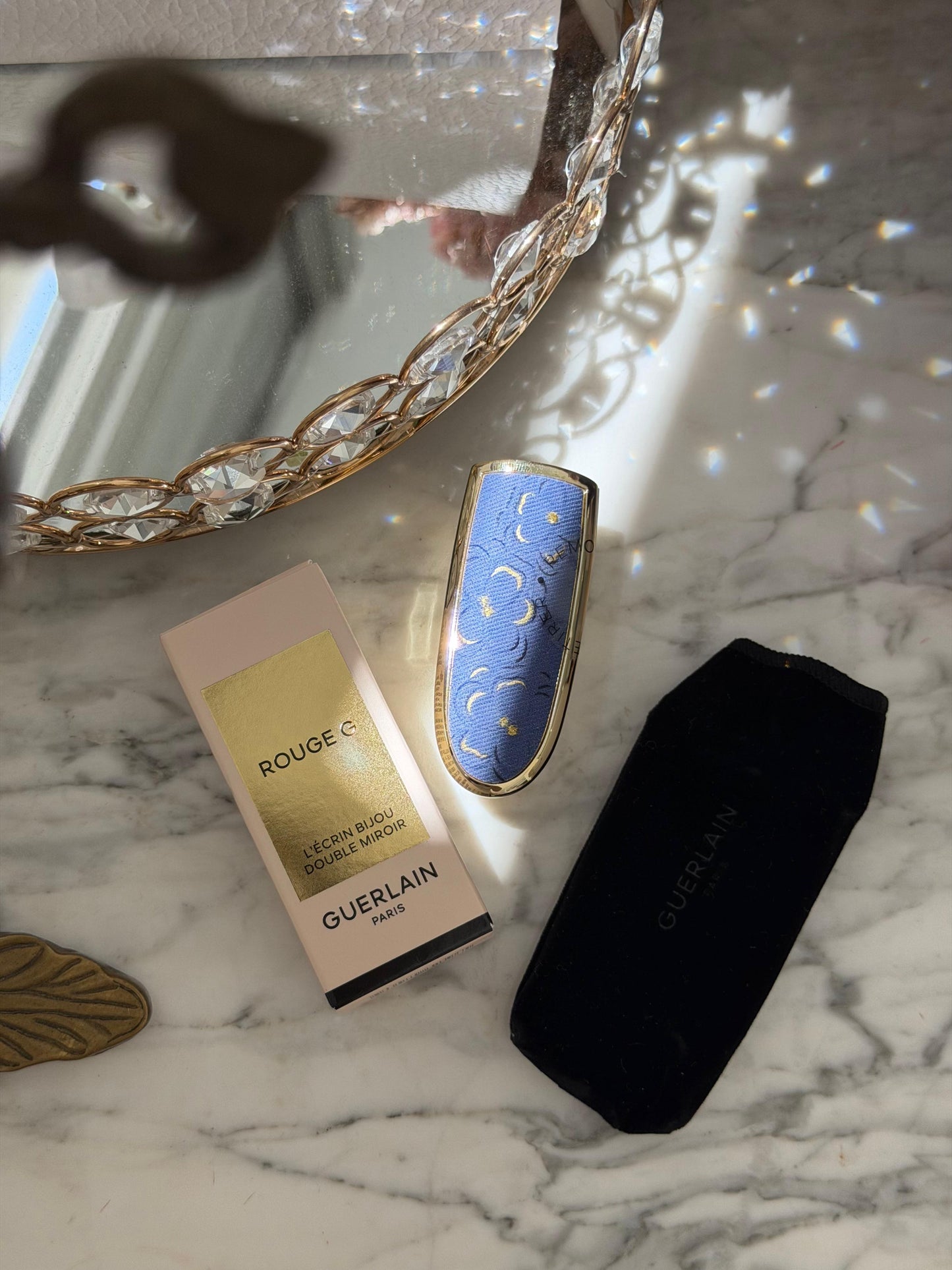 GUERLAIN Rouge G - Denim Flora
The Double Mirror Jewel Case