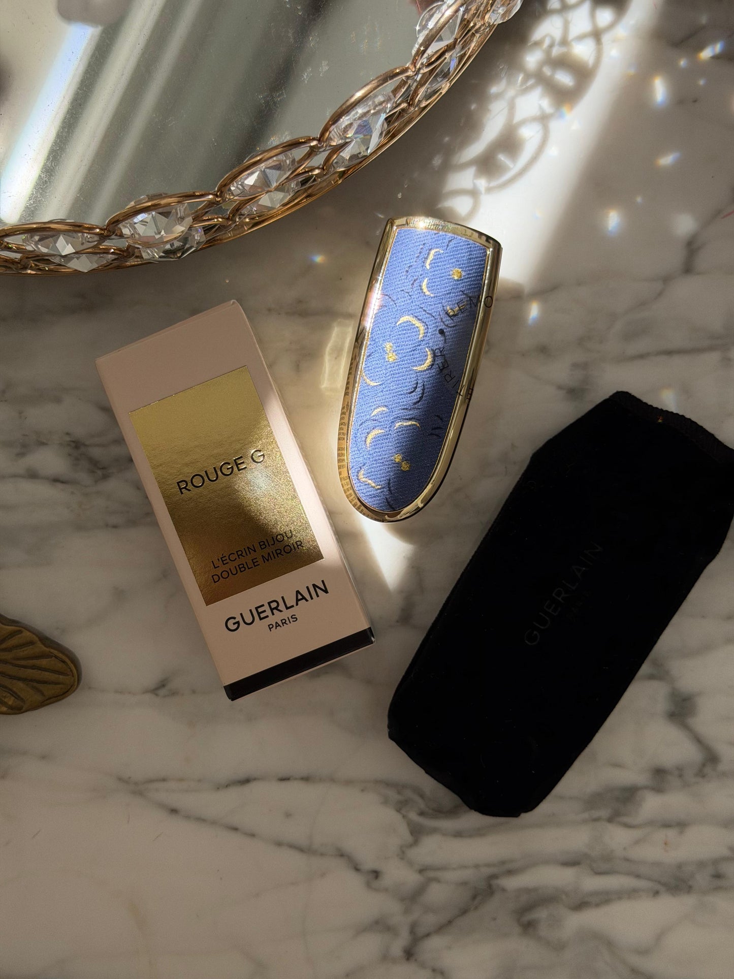 GUERLAIN Rouge G - Denim Flora
The Double Mirror Jewel Case
