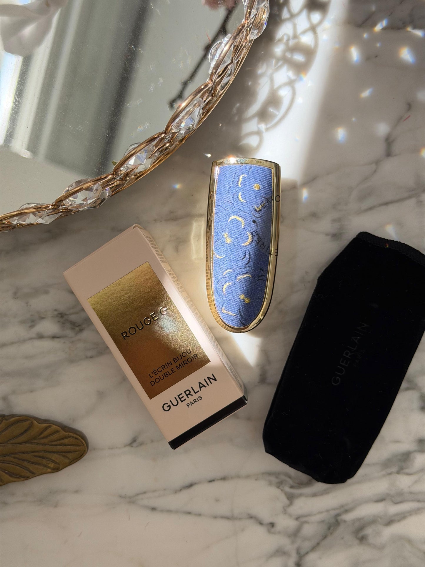 GUERLAIN Rouge G - Denim Flora
The Double Mirror Jewel Case