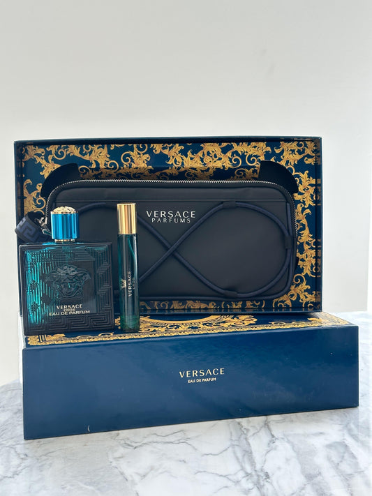 VERSACE Eros Eau De Parfum 100ml - (3 Pieces Gift Set)