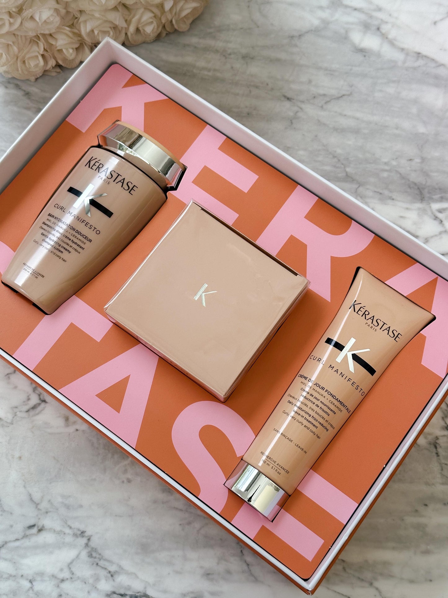 KÉRASTASE Curl Manifesto Set (Shampoo 250ml, Conditioner 250ml, Mask 200ml)