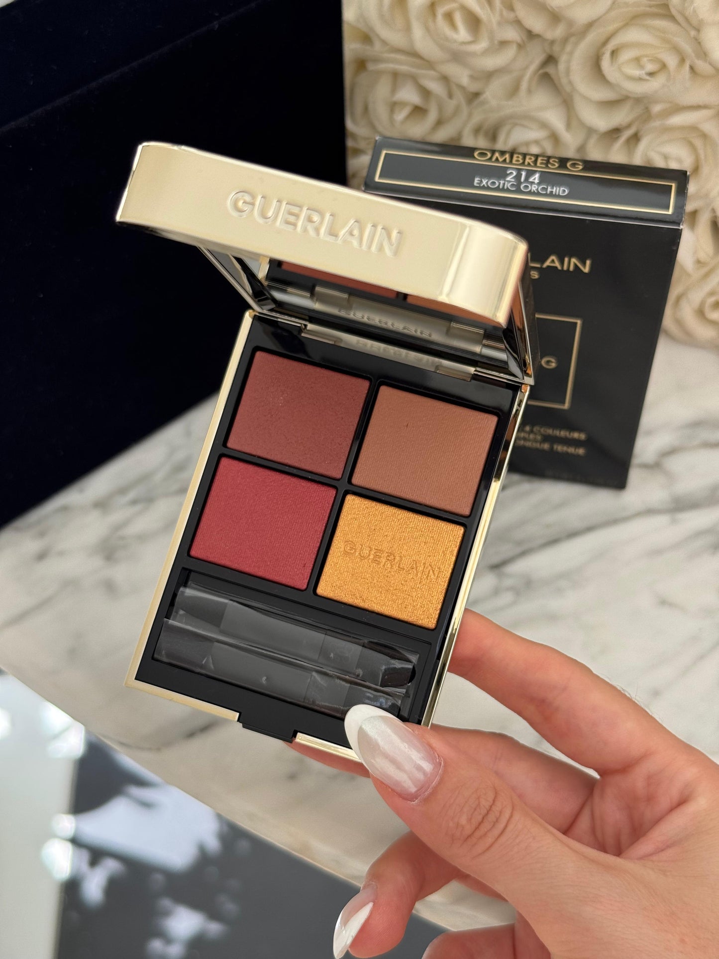GUERLAIN Ombres G
Eyeshadow Quad
Multi-Effect, High Color & Long Wear (214)