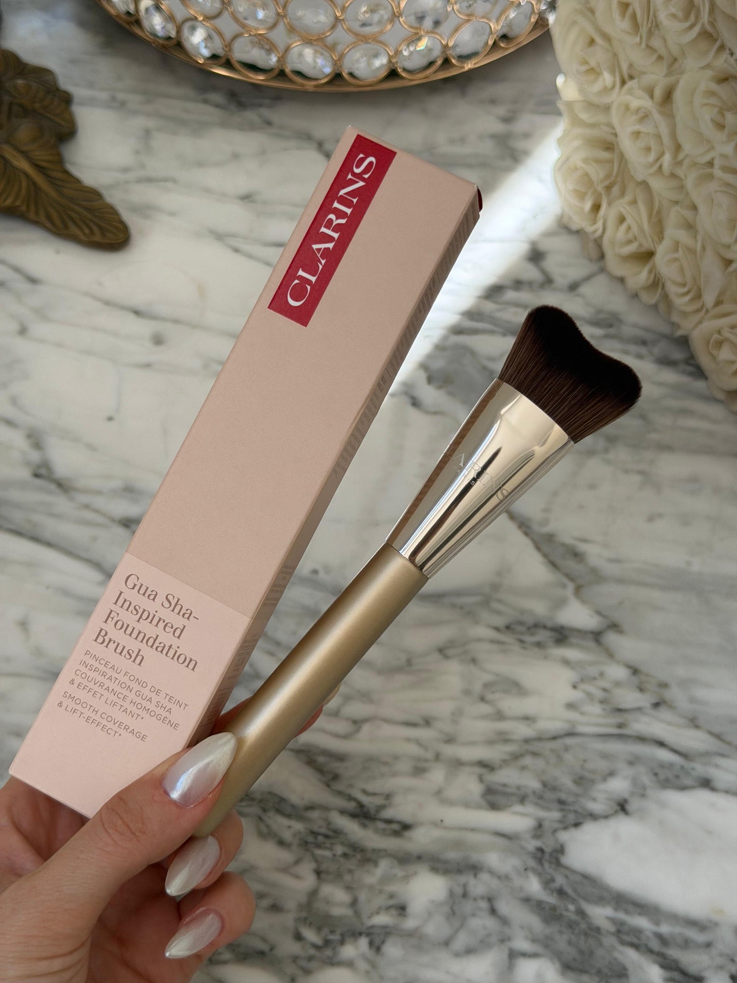 CLARINS Gua Sha-Inspired Foundation Brush