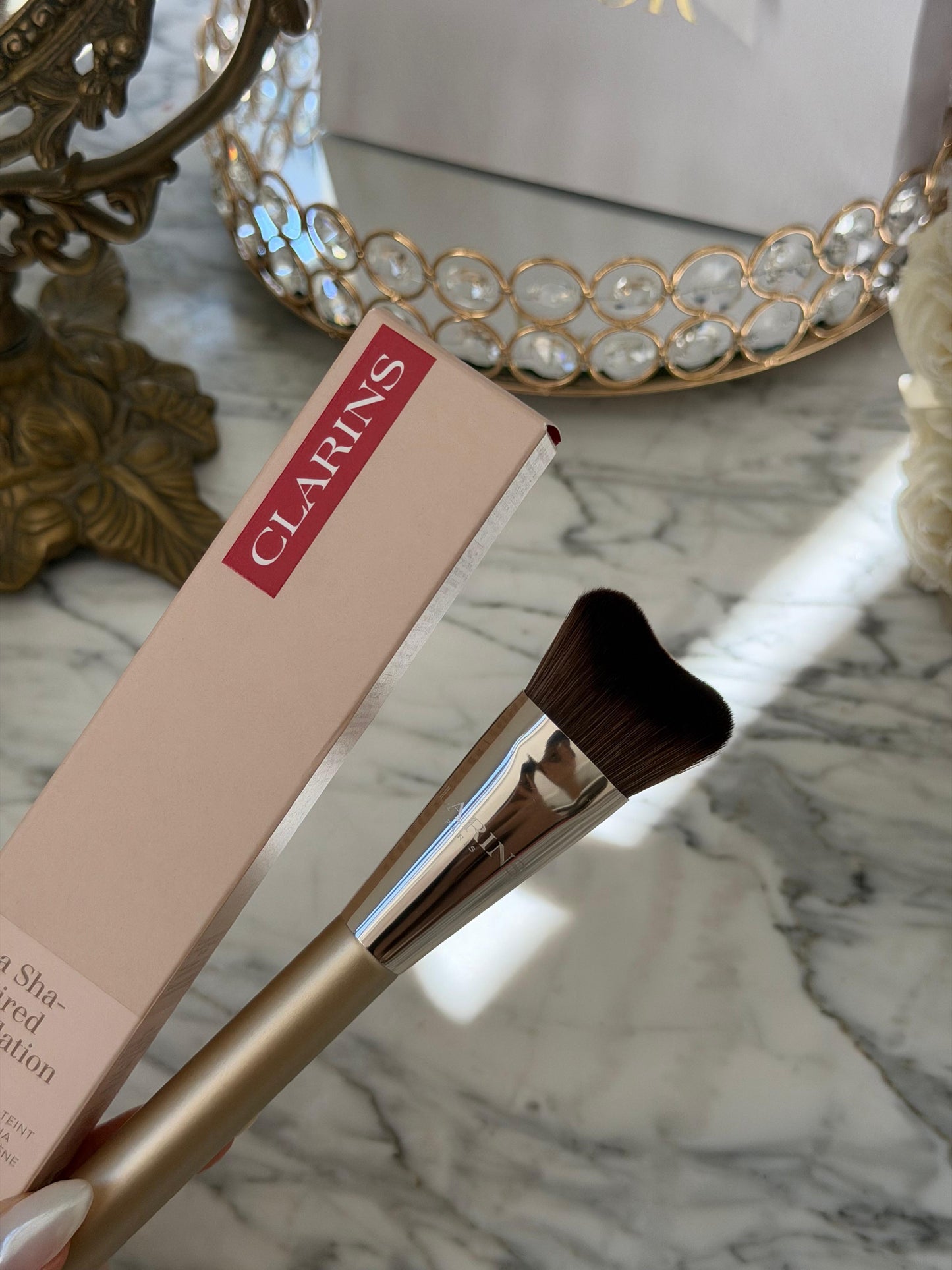 CLARINS Gua Sha-Inspired Foundation Brush