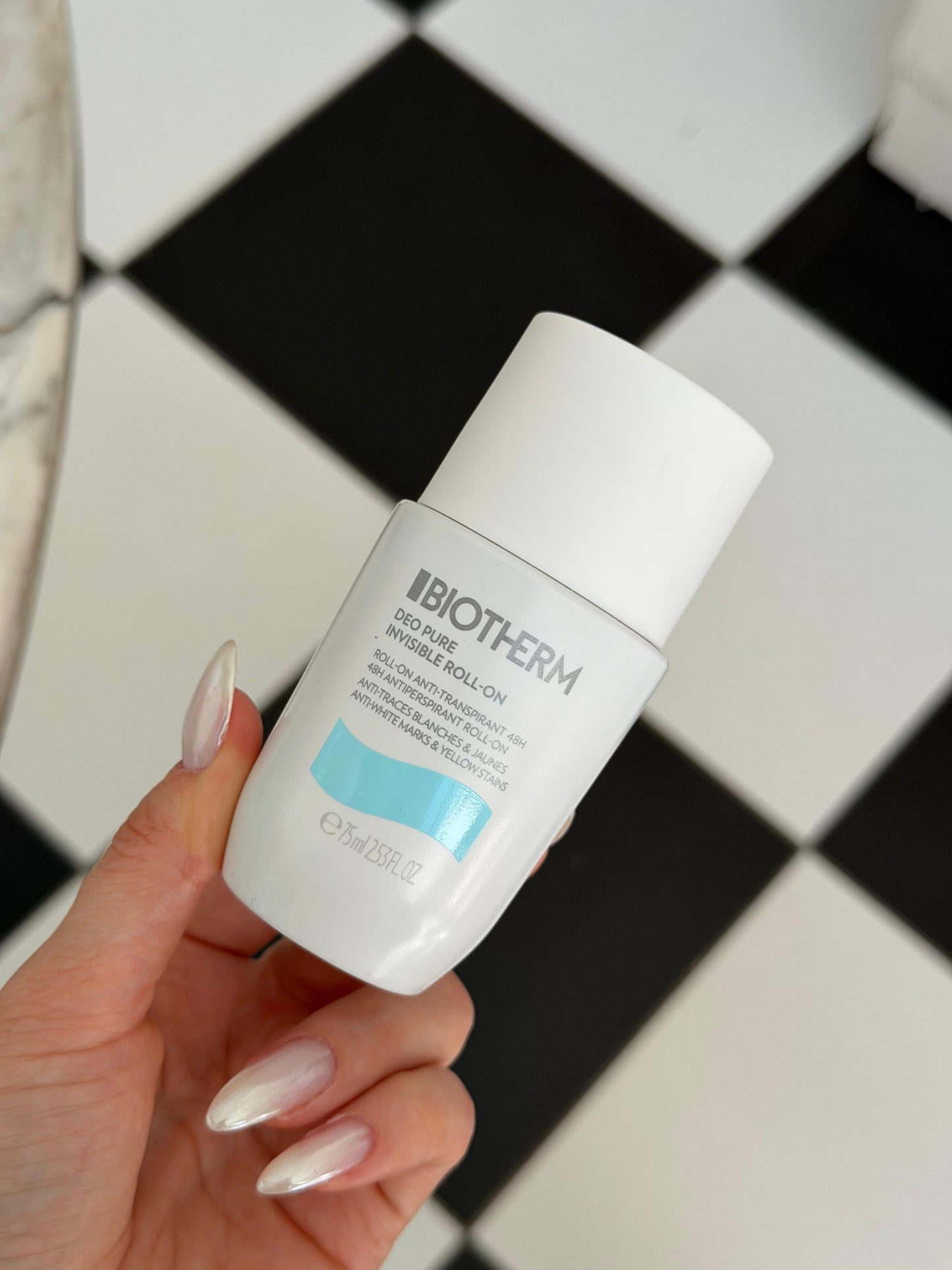 BIOTHERM Deodorant Pure Invisible Roll-On 48H Antiperspirant