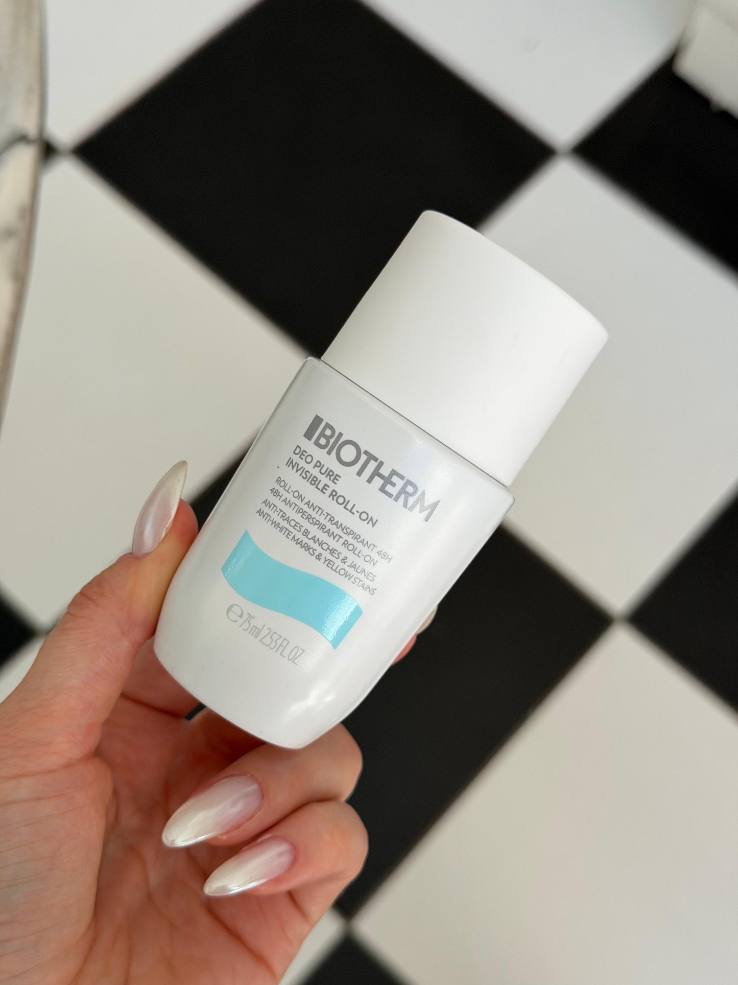 BIOTHERM Deodorant Pure Invisible Roll-On 48H Antiperspirant