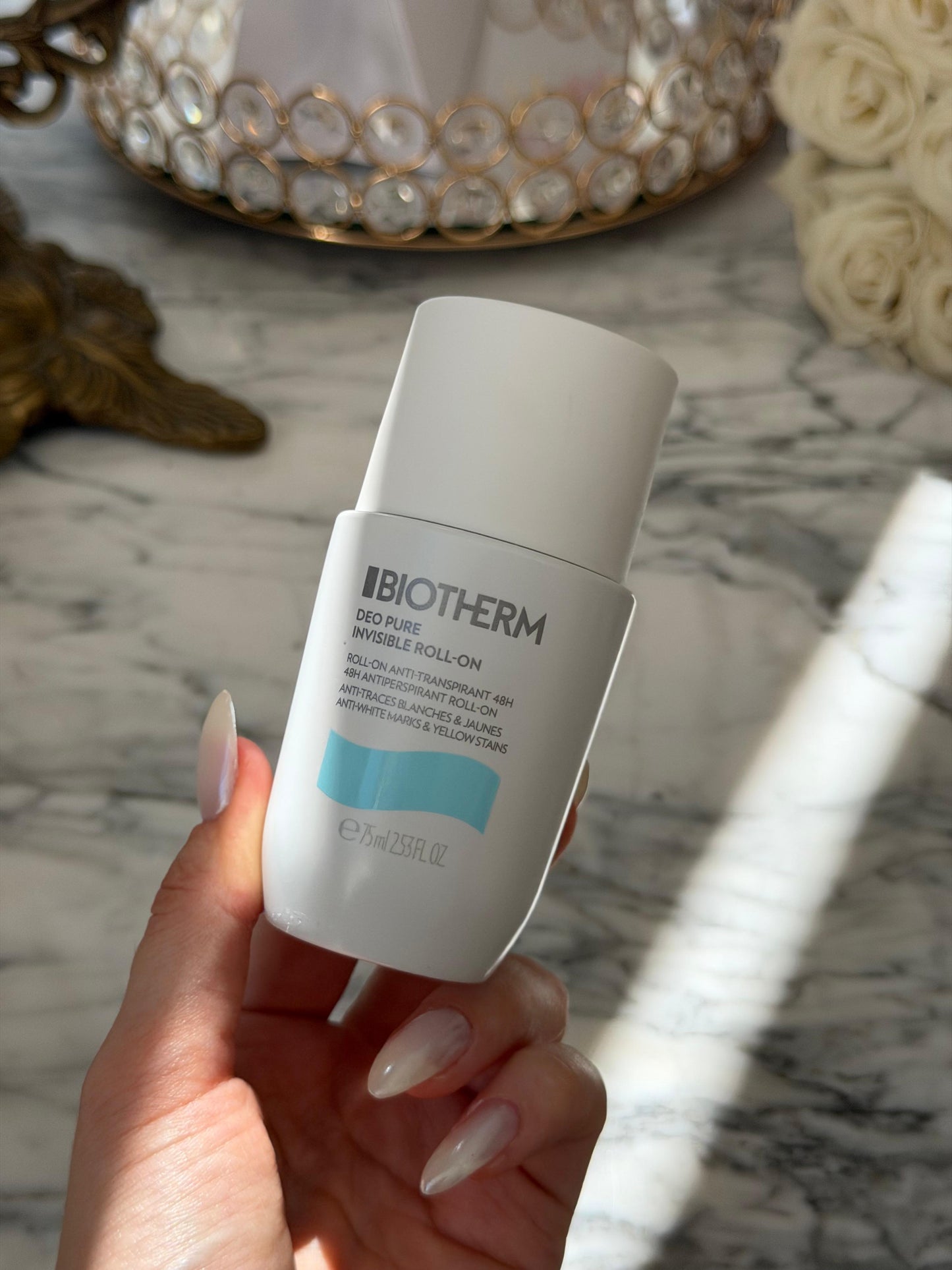BIOTHERM Deodorant Pure Invisible Roll-On 48H Antiperspirant