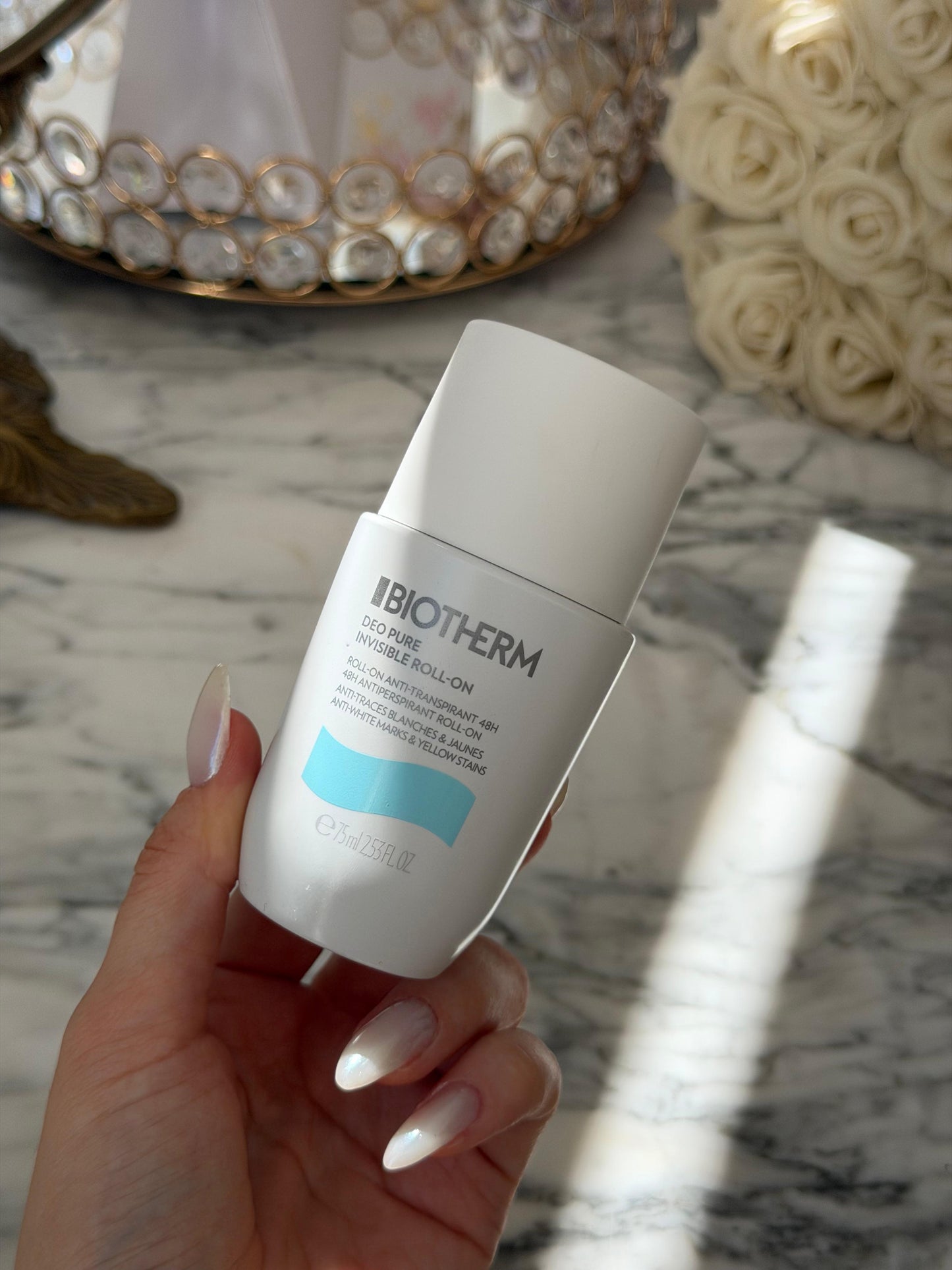 BIOTHERM Deodorant Pure Invisible Roll-On 48H Antiperspirant