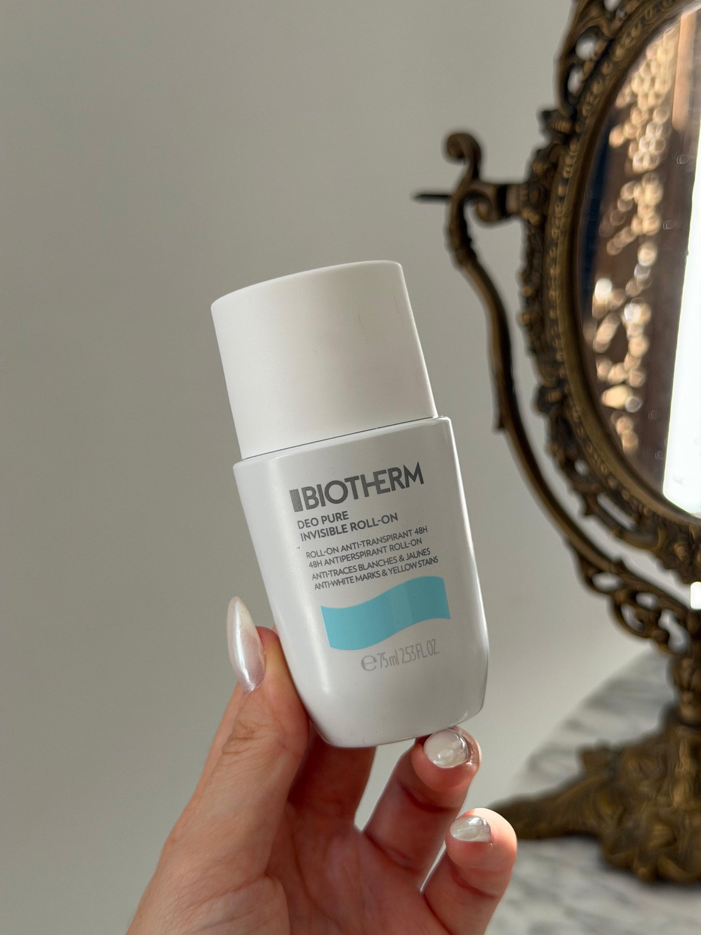 BIOTHERM Deodorant Pure Invisible Roll-On 48H Antiperspirant