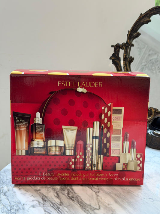 ESTEE LAUDER Complete Gift Set (11 Beauty Favorites Including 5 Full Sizes + More)