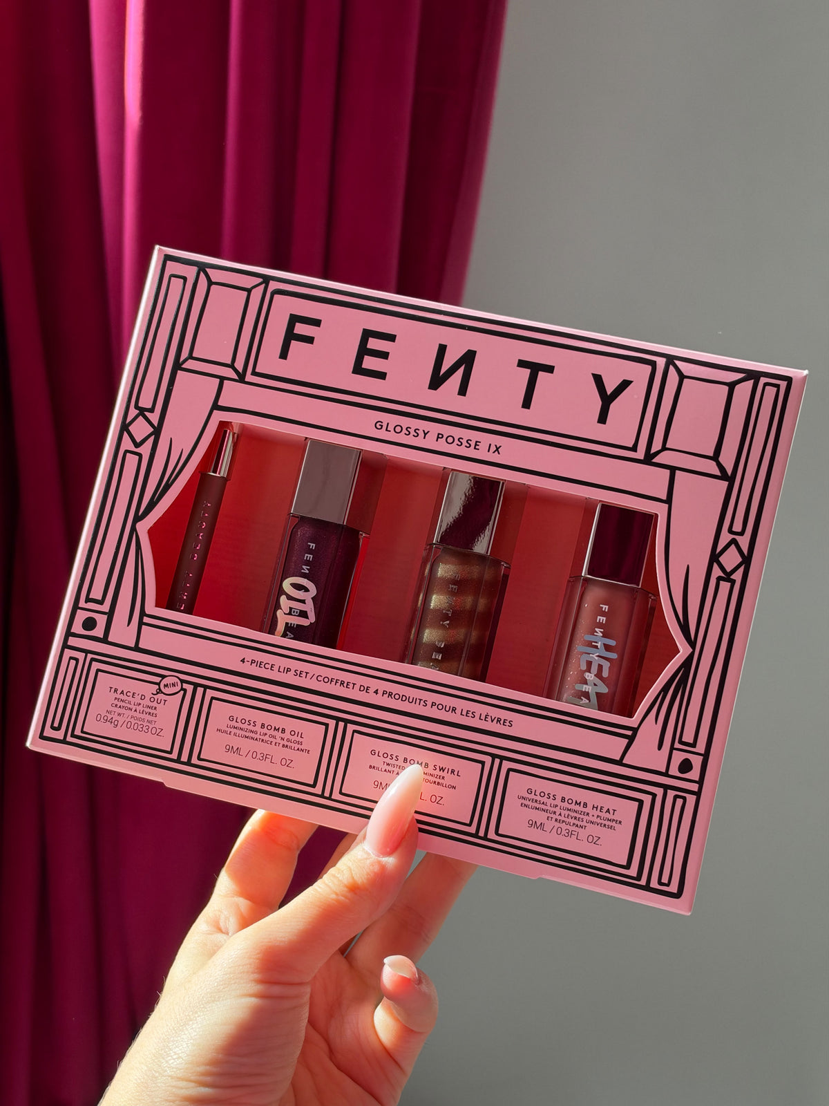 FENTY Glossy Posse IX 
4-Piece Lip Makeup Gift Set
