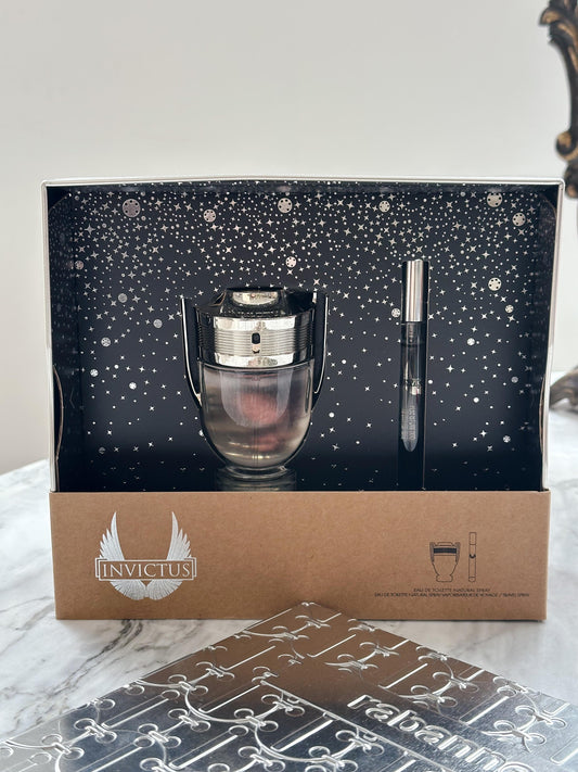 Paco Rabanne Invictus 2 Piece Gift Set: Eau de Toilette 100ml - Eau de Toilette 10ml