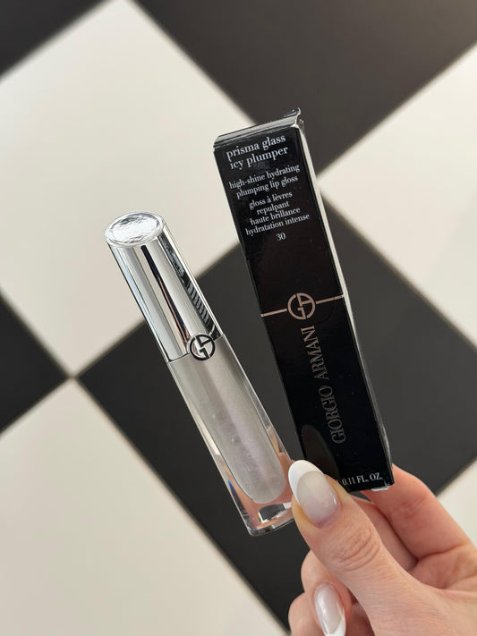 ARMANI Prisma Glass Icy Plumper - Lip Gloss High-Shine Hydrating (30)